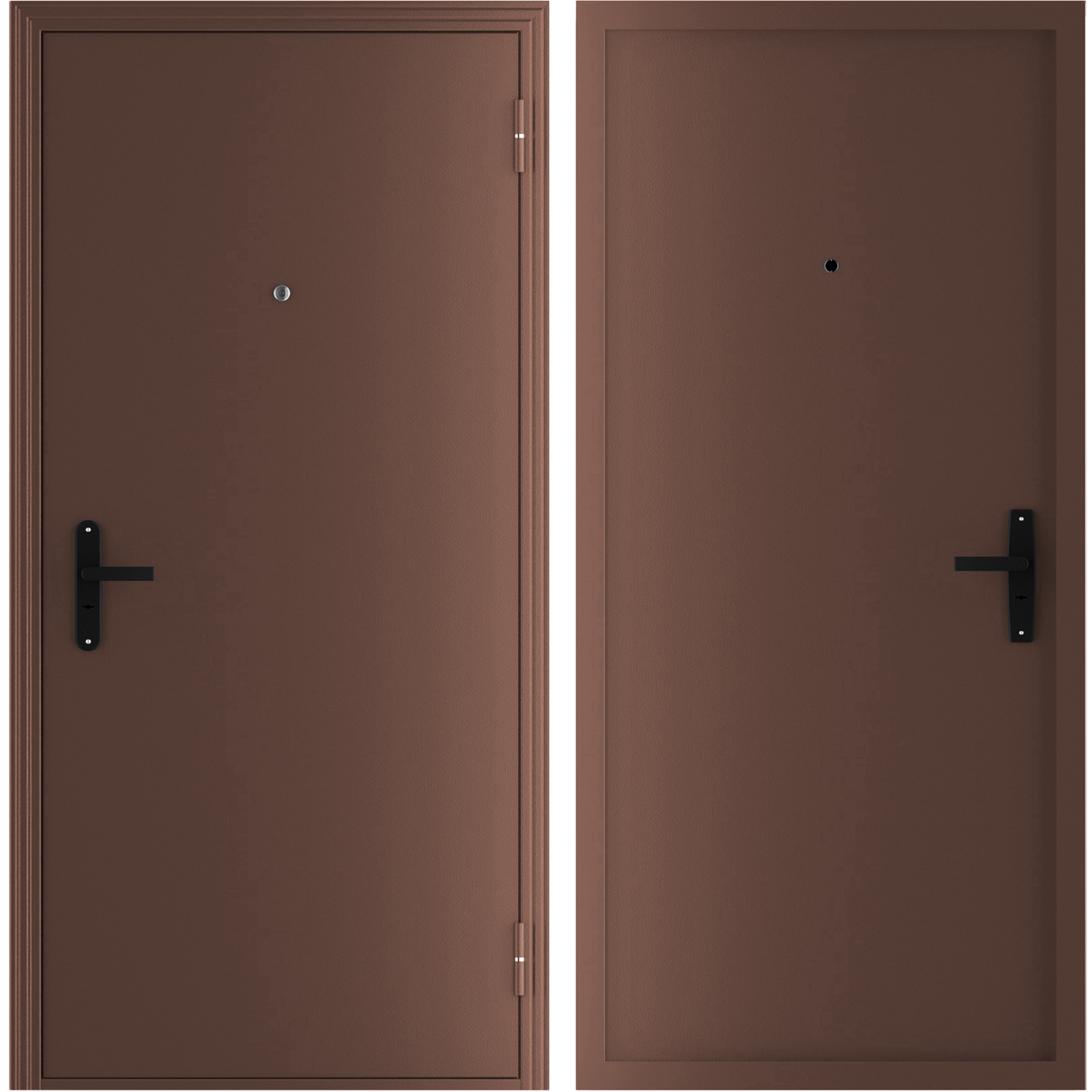 Изображение товара Дверь входная металлическая Start ЛМ 95x205 правая коричневый