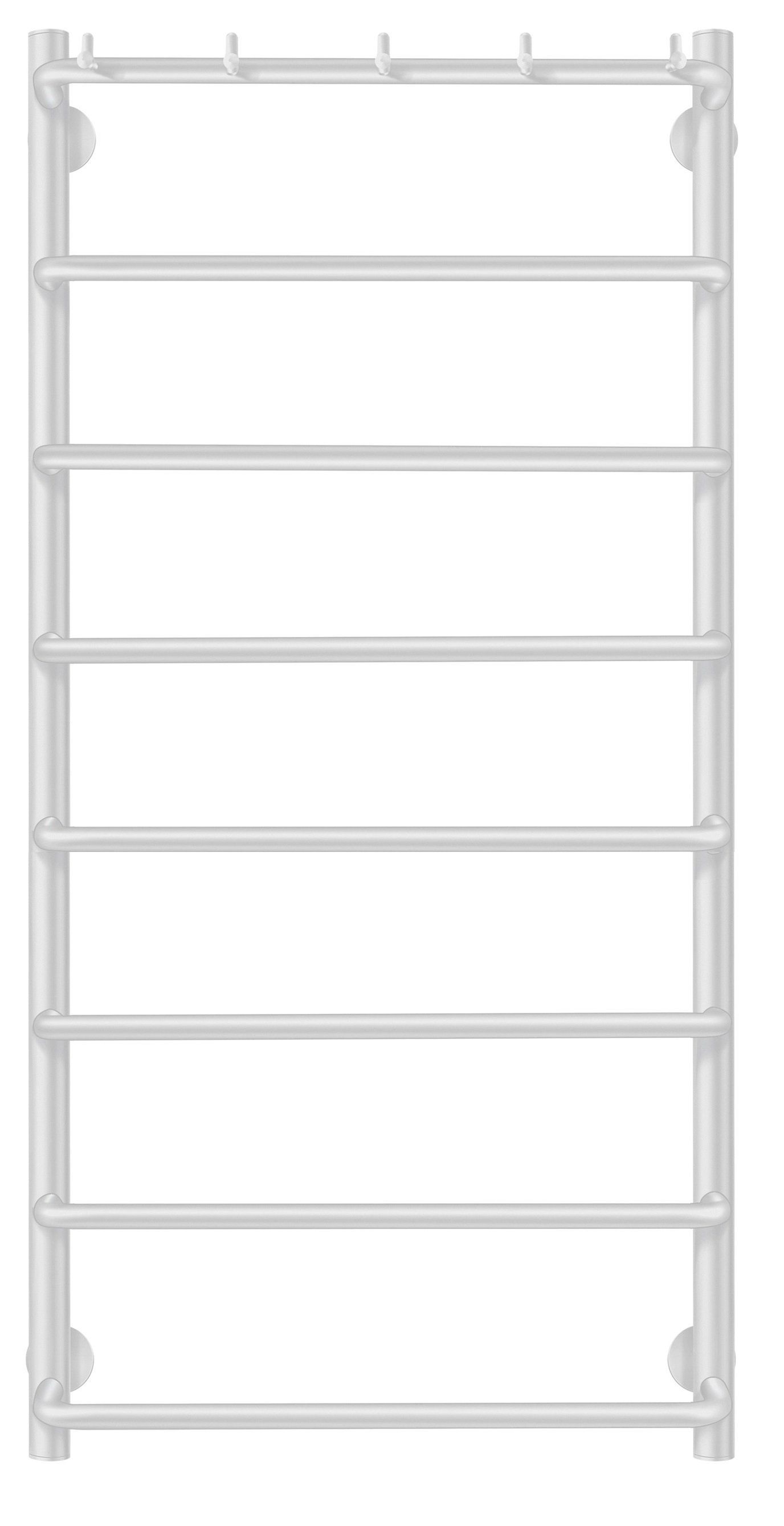 Изображение товара Полотенцесушитель электрический Secado Мерида 1 К левый 500x1000 мм 300 Вт с терморегулятором лесенка цвет белый матовый