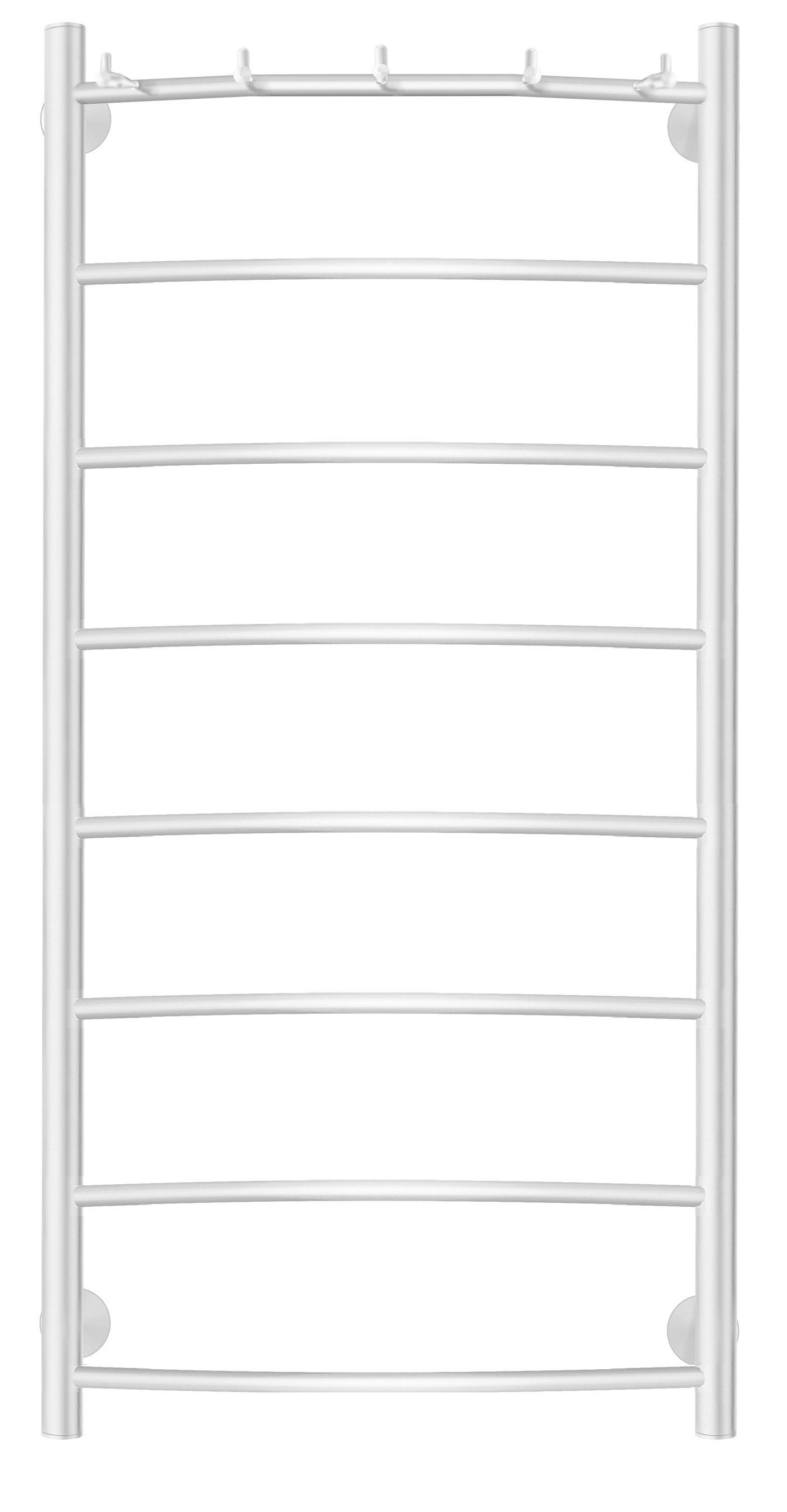 Изображение товара Полотенцесушитель электрический Secado Милан 1 правый 500x1000 мм 300 Вт с терморегулятором лесенка белый матовый