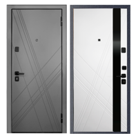 Изображение товара Дверь входная металлическая Home Plus 96x205 см правая белый Изображение товара Дверь входная металлическая Home Plus 96x205 см правая белый