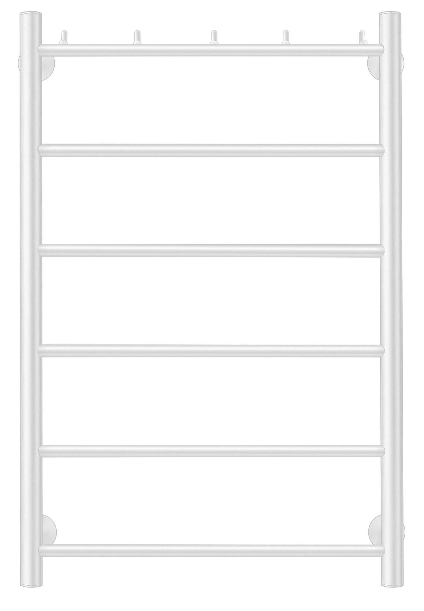 Изображение товара Полотенцесушитель электрический Secado Триада 1 К левый 500x800 мм 300 Вт с терморегулятором лесенка цвет белый матовый