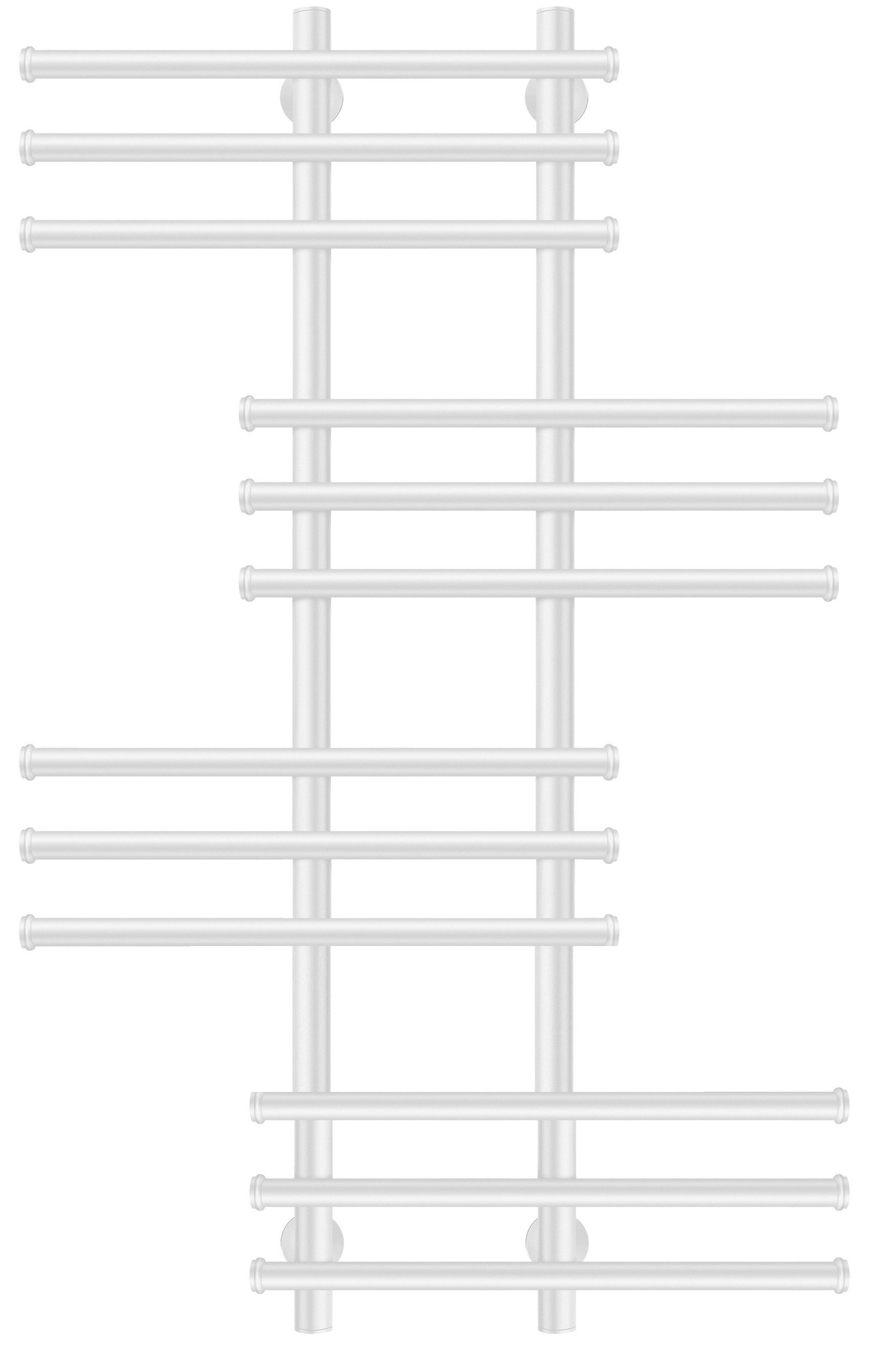 Изображение товара Полотенцесушитель электрический Secado Турин 5 правый 500x1000 мм 300 Вт с терморегулятором лесенка цвет белый матовый