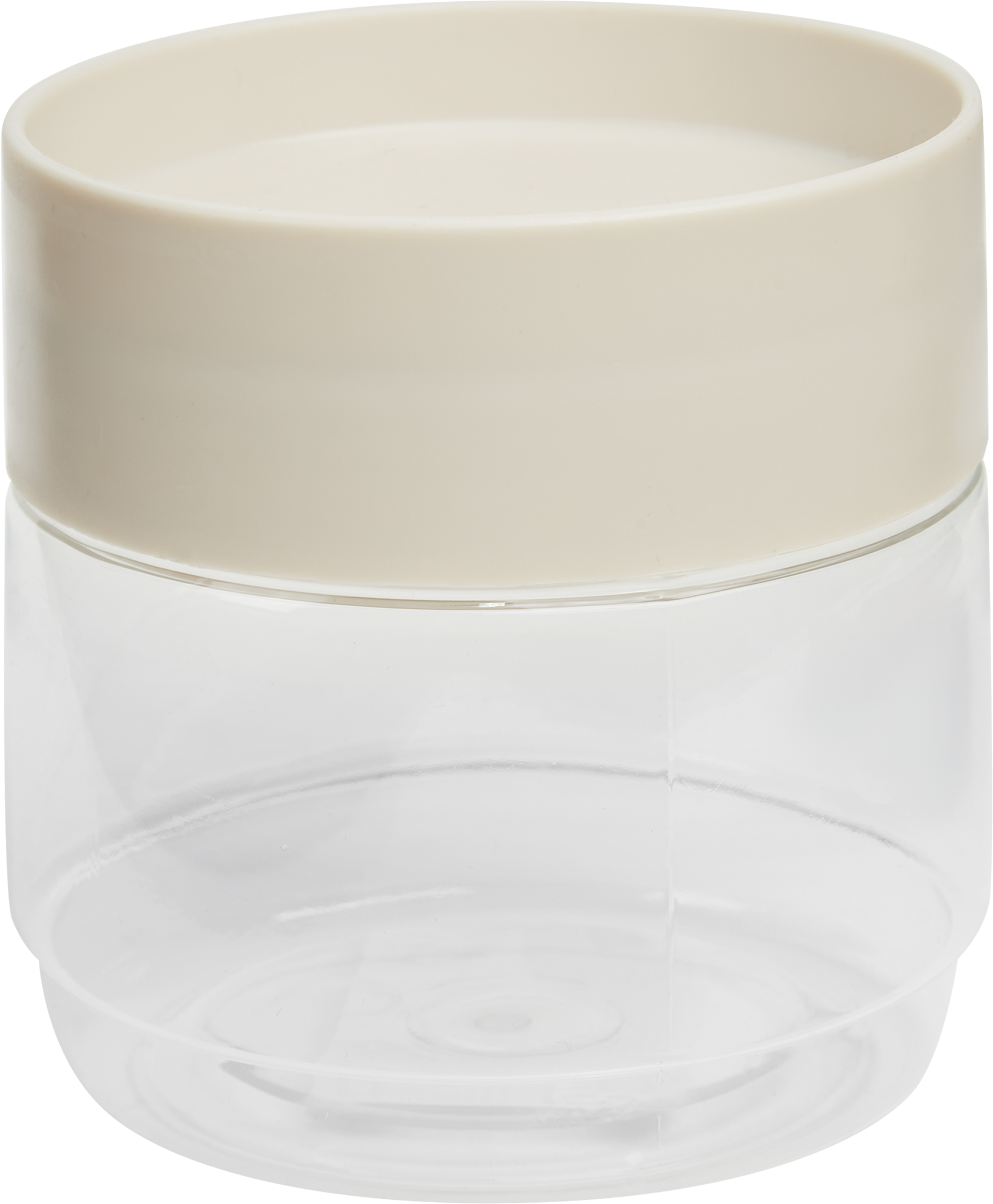 Изображение товара Контейнер для сыпучих продуктов Homver 500 мл пищевой пластик бежевый