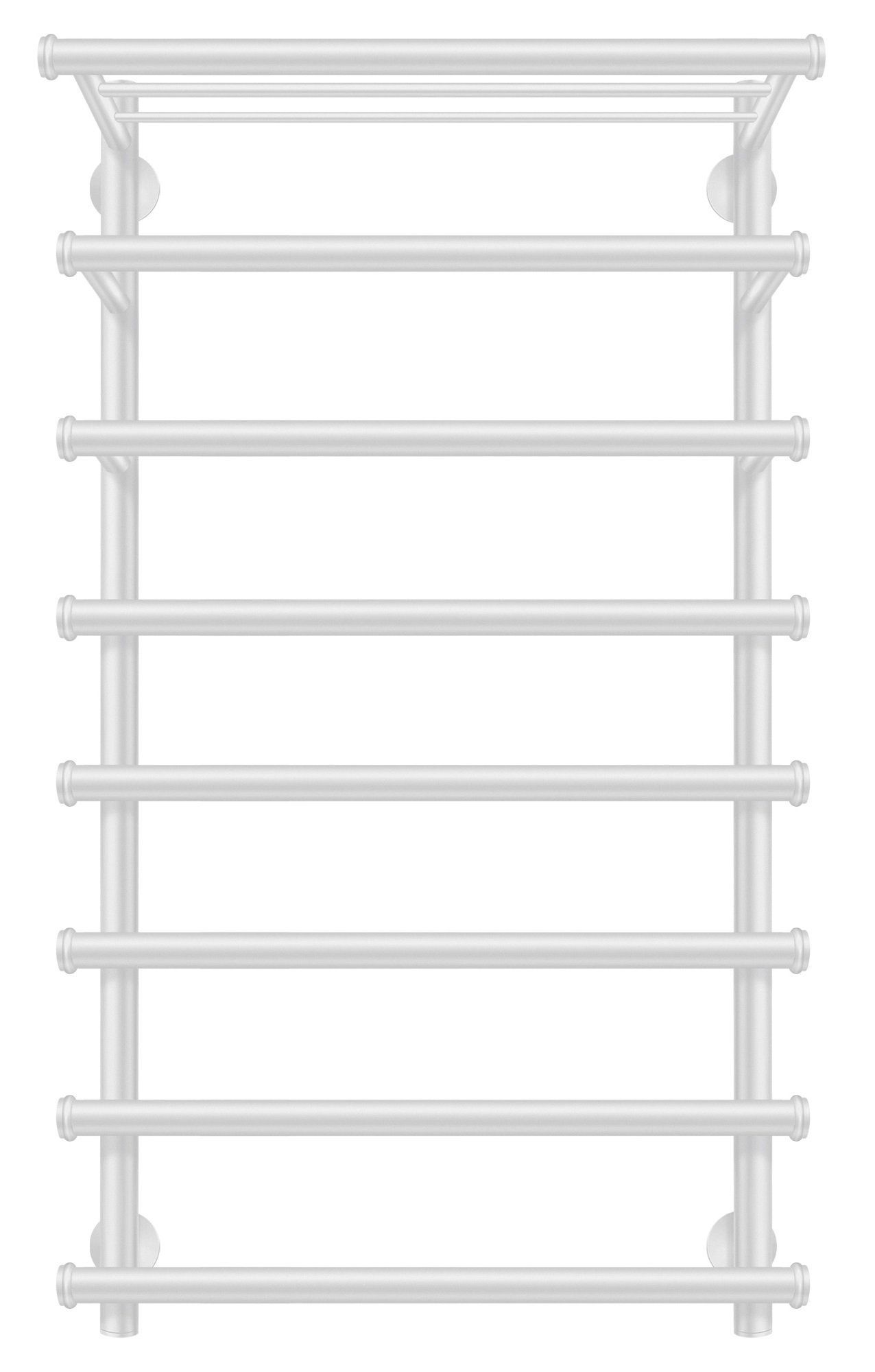 Изображение товара Полотенцесушитель электрический Secado Турин 6 правый 500x1000 мм 300 Вт с терморегулятором лесенка цвет белый матовый