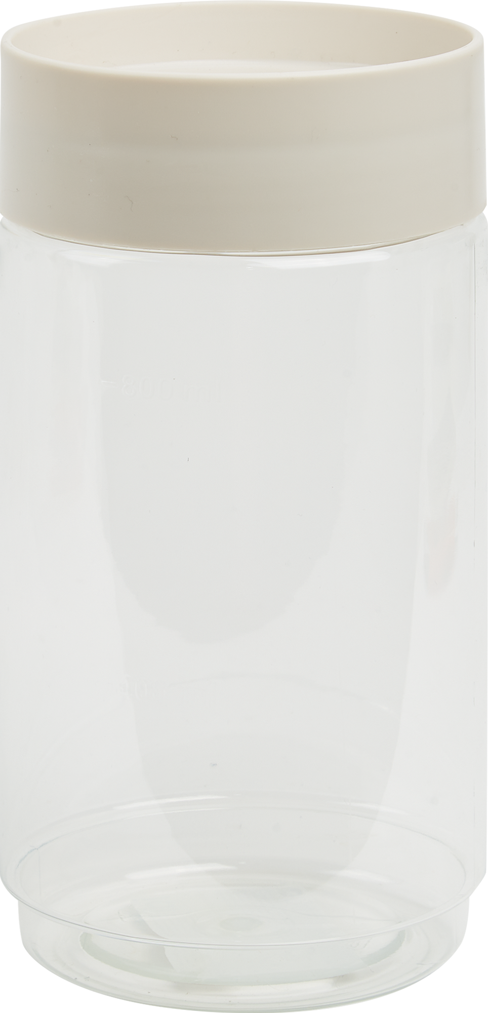 Изображение товара Банка для сыпучих продуктов Homver 1000 мл пластик бежевый