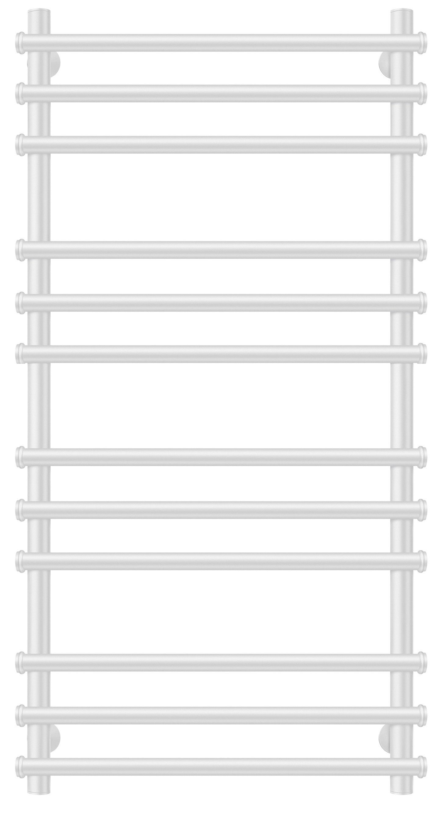 Изображение товара Полотенцесушитель электрический Secado Турин плюс левый 600x1000 мм 300 Вт с терморегулятором лесенка цвет белый матовый