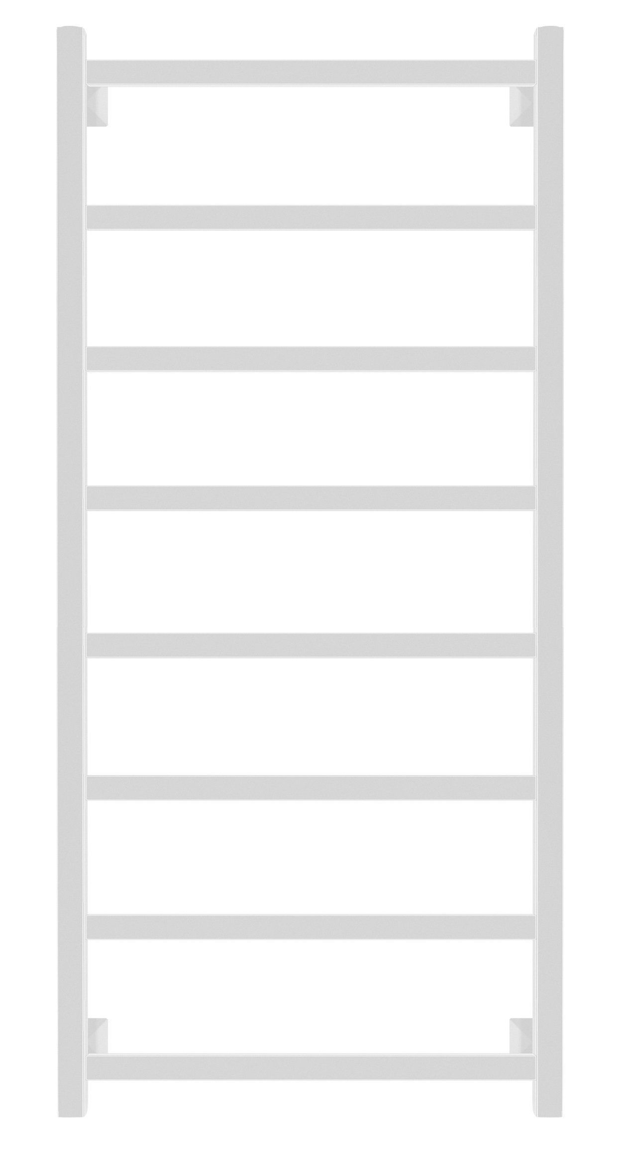 Изображение товара Полотенцесушитель электрический Secado Корсико 1 левый 500x1000 мм 300 Вт с терморегулятором лесенка цвет белый матовый