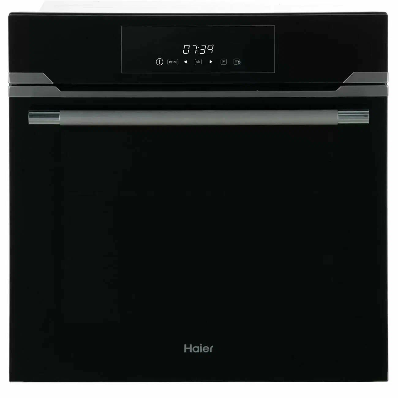 Изображение товара Встраиваемая электрическая духовка Haier HOD-TM09PGB 70л черная с пиролизом