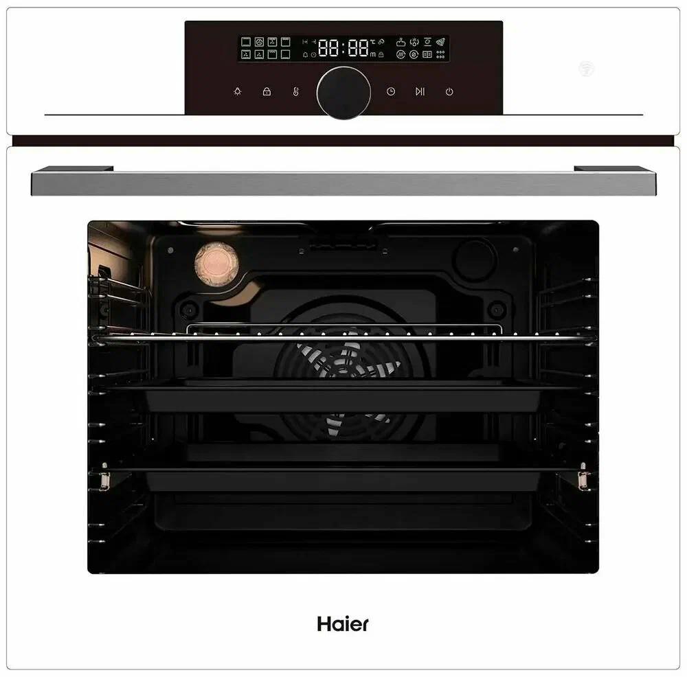Изображение товара Электрическая плита с духовкой Haier HOX-FP5RAWB 59.5x59.5x56.7 см цвет белый