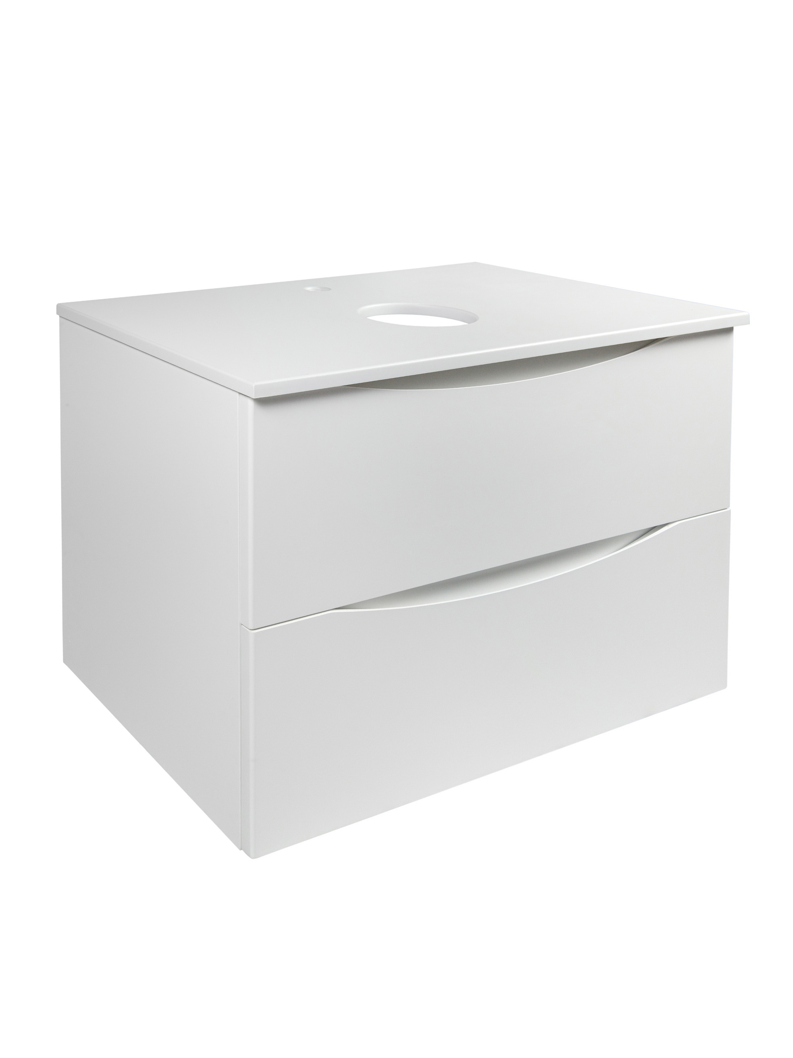 Изображение товара Подвесная тумба Bond Cube 80см со столешницей T05805 белая матовая