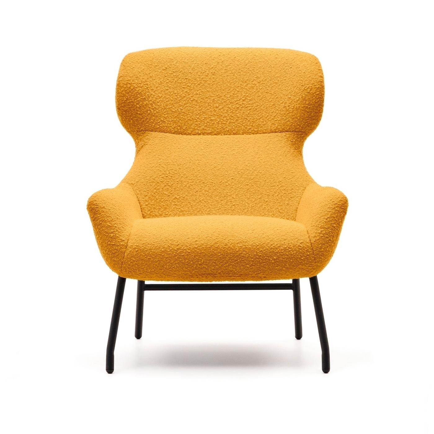 Изображение товара Кресло La forma Belina горчичное мягкое комфортное стильное для дома