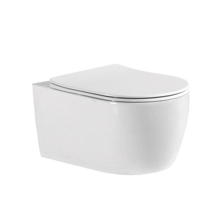 Изображение товара Унитаз подвесной безободковый Aquatek ЕВРОПА AQ1106T-00 смыв торнадо 490x360x250 с сиденьем Soft Close