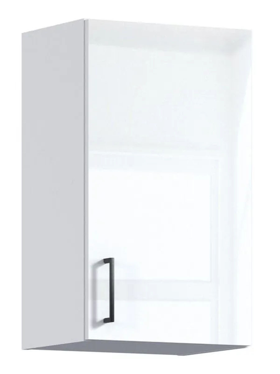 Изображение товара Навесной шкаф СТОЛПЛИТ БЕРН 40х68х30,6 см белый глянцевый