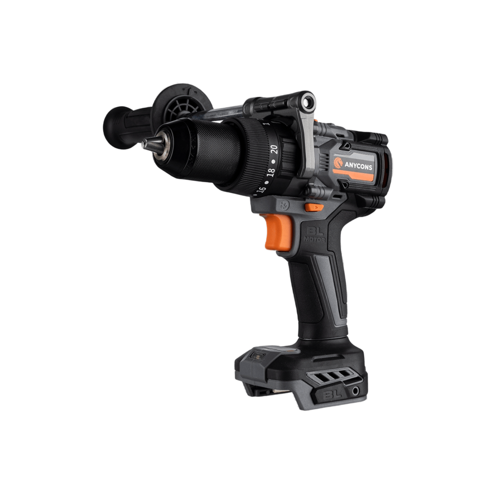 Изображение товара Дрель-шуруповерт аккумуляторная ударная бесщеточная Anycons RB-DB2109 148053, 21 В Li-Ion без АКБ и ЗУ
