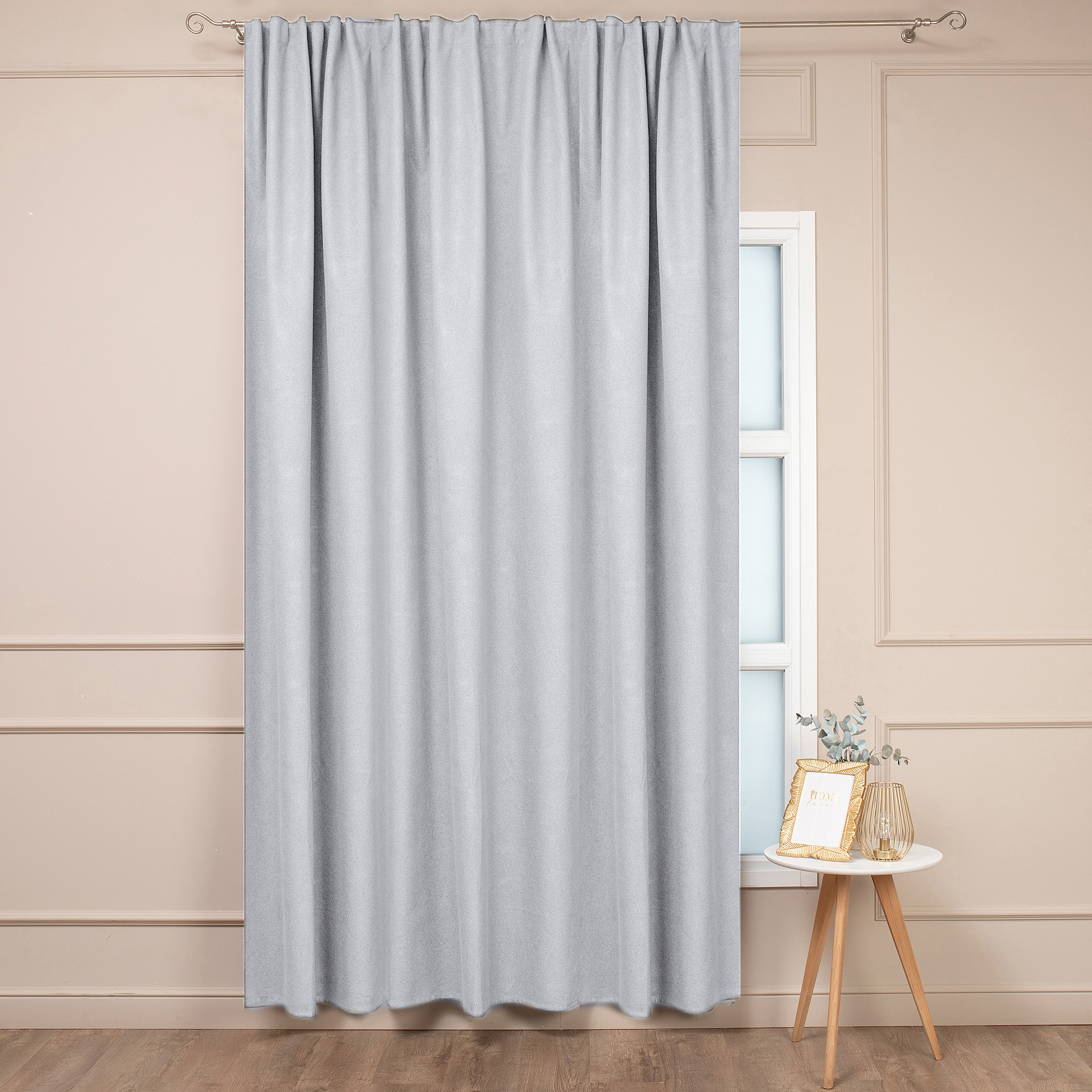 Изображение товара Штора на ленте блэкаут 200x280 см белая неоклассика