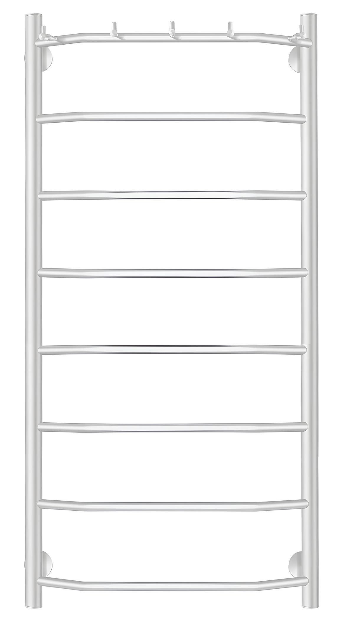 Изображение товара Полотенцесушитель водяной лесенка Secado Агата 1 к 1000x600 мм универсальная подводка нержавеющая сталь цвет белый матовый