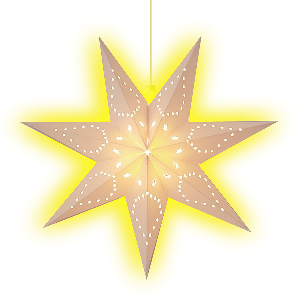 Изображение товара Светящаяся электрическая фигура Звезда классическая для дома 40 см разноцветный