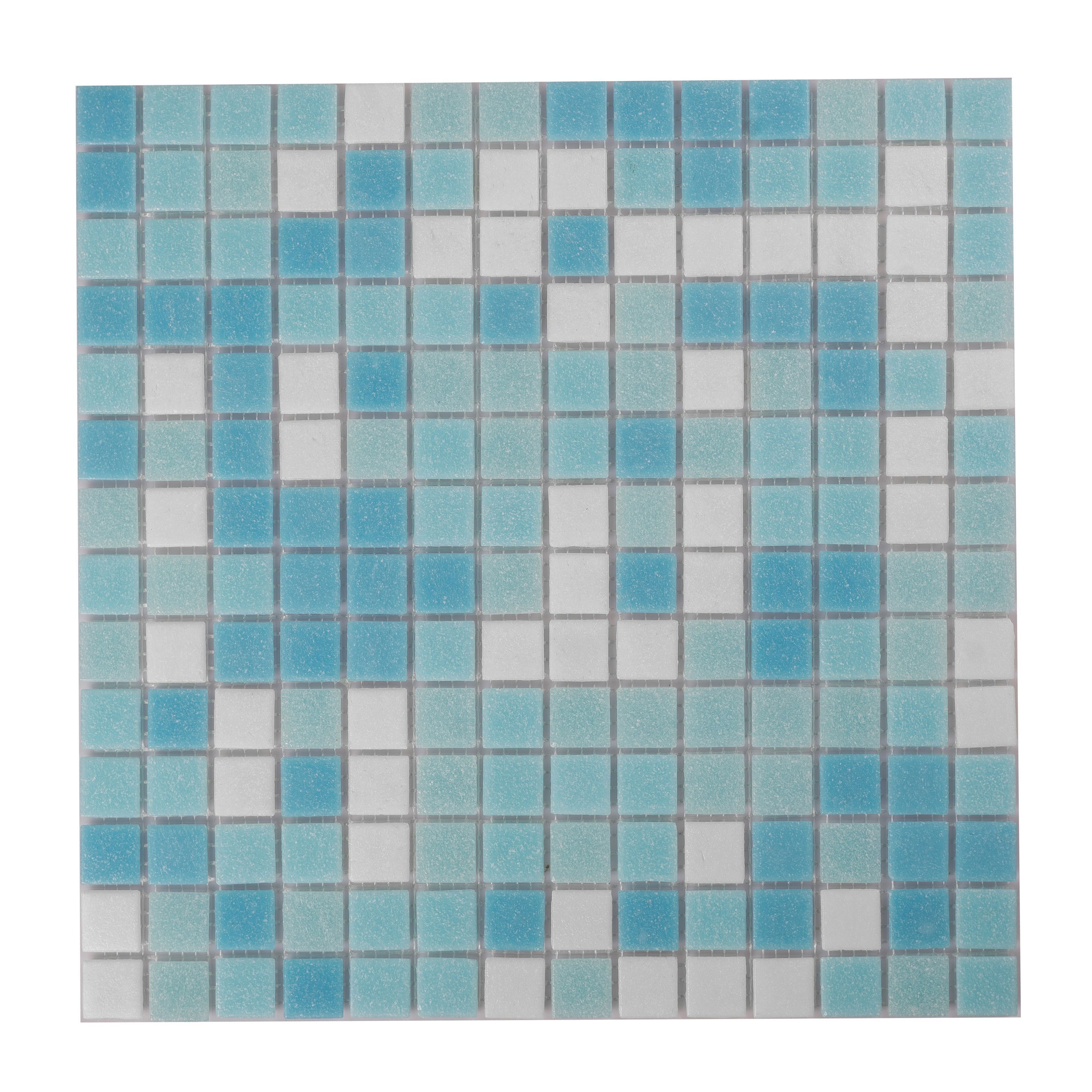 Изображение товара Стеклянная мозаика Керамоград Kg301_10 30x30 см синий