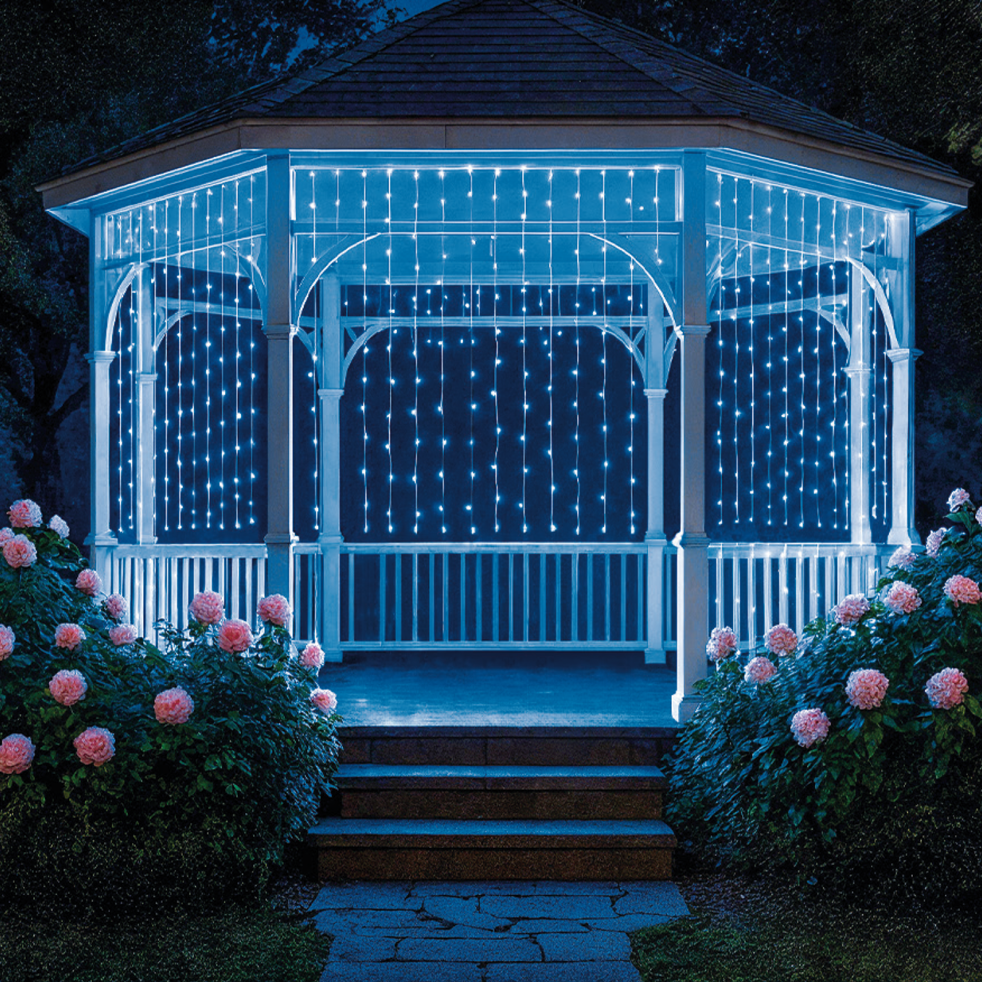 Изображение товара Электрогирлянда уличная Neon-Night Занавес 3x2 м 264 лампы цвет синий