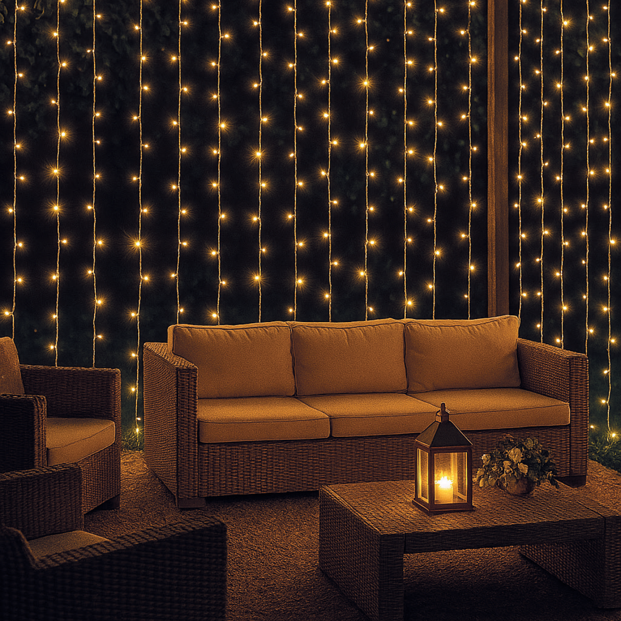 Изображение товара Электрогирлянда уличная Neon-Night Занавес 3x2 м 264 лампы теплый белый