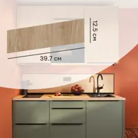 Изображение товара Фасад для кухонного ящика Сантьяго 39.7x12.5 см Delinia ID ЛДСП цвет коричневый