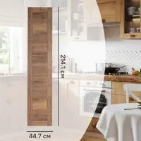 Изображение товара Фасад для кухонного шкафа Рошаль 44.7x214.1 см Delinia ID из ЛДСП в темном дереве