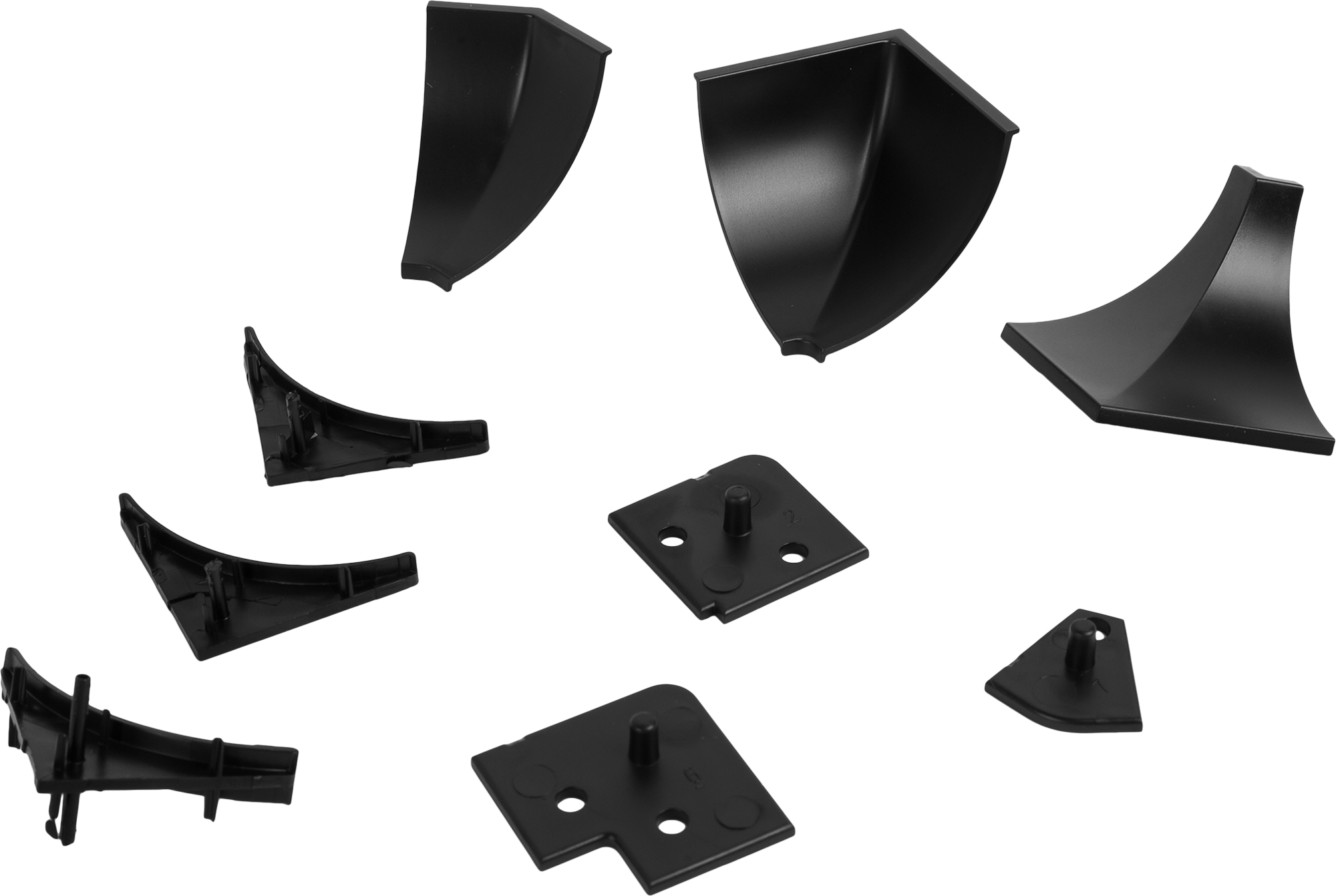 Изображение товара Заглушка для плинтуса ПВХ черная 6 шт - практичное решение для ремонта