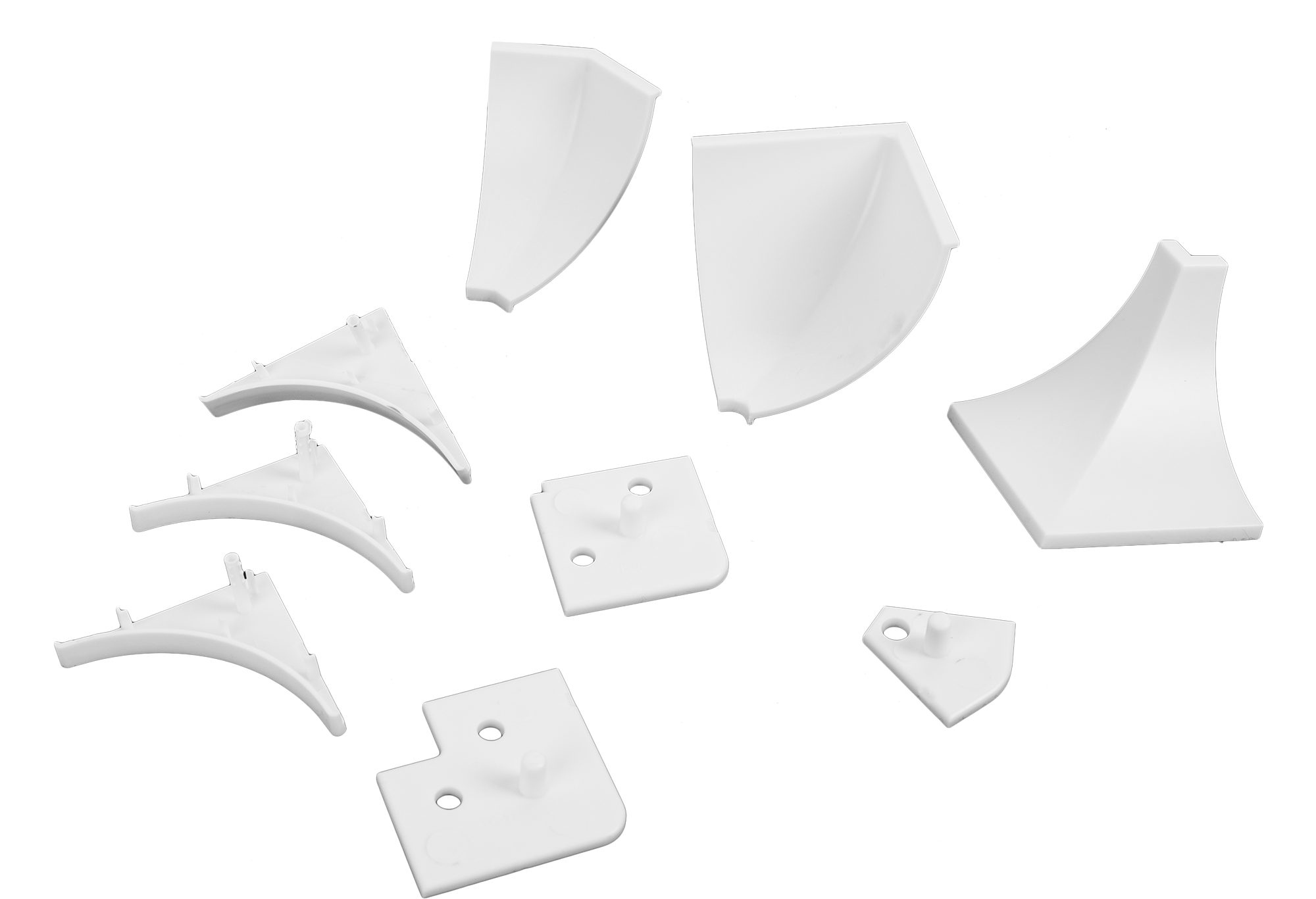 Изображение товара Заглушка для плинтуса ПВХ белая набор 6 шт - аккуратное решение для маскировки стыков