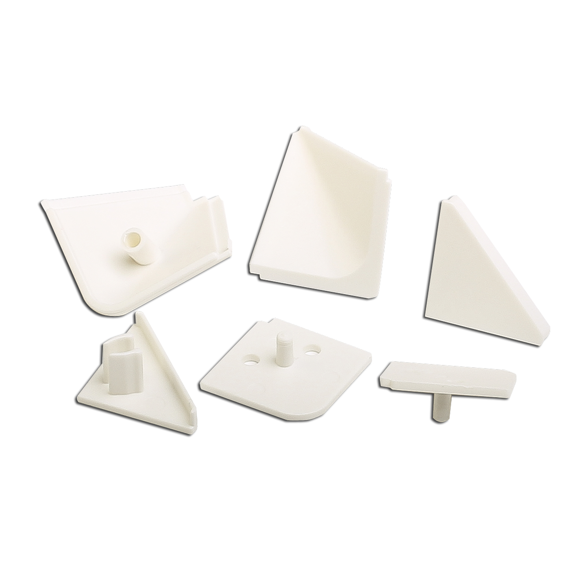 Изображение товара Заглушка для плинтуса 14x8 см ПВХ белая набор 6 шт