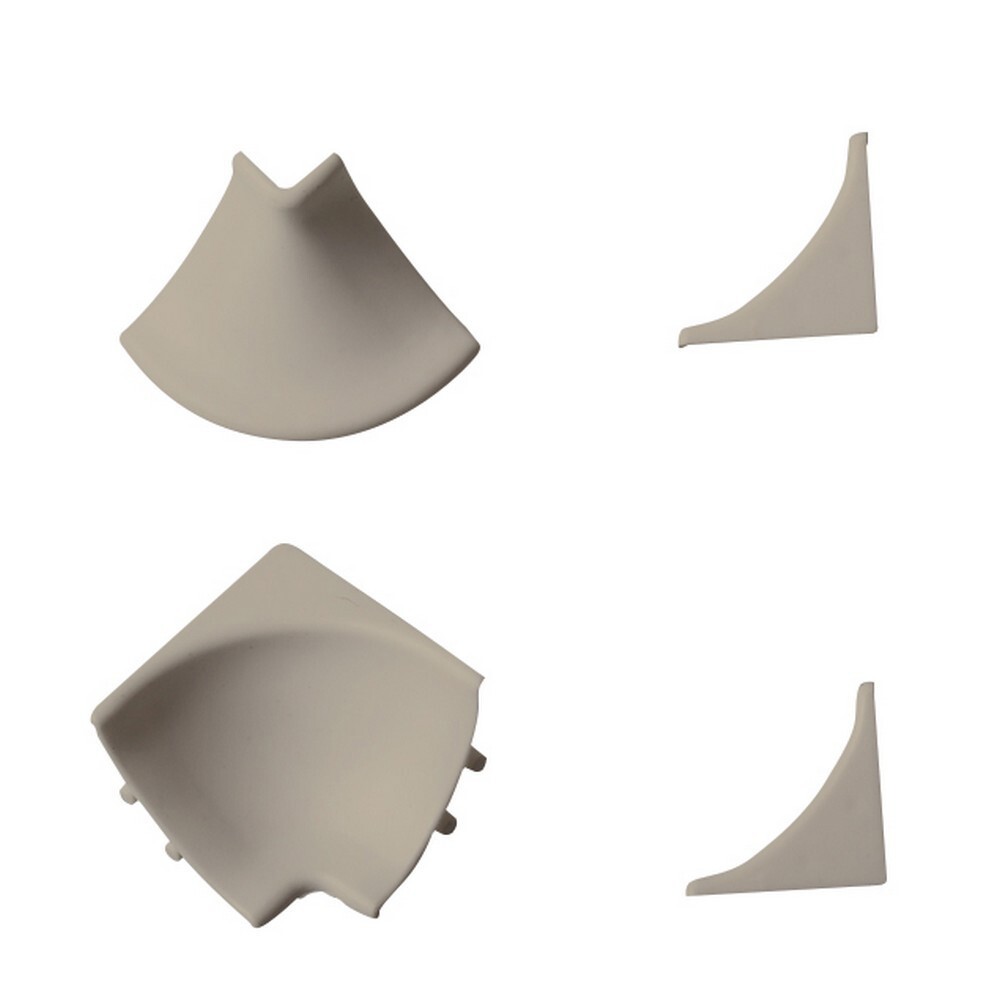 Изображение товара Набор аксессуаров для плинтуса ПВХ цвет топо - угол внутренний наружный заглушки