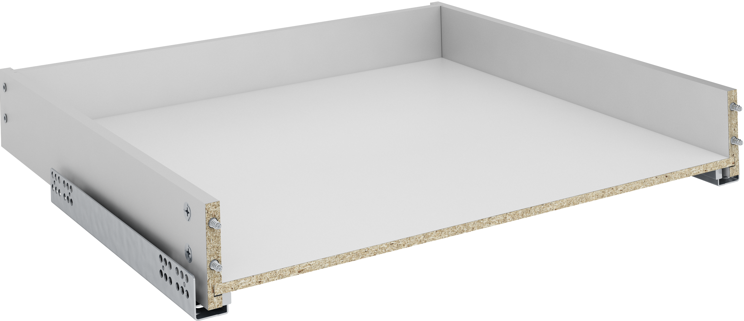 Изображение товара Ящик выдвижной Delinia 55.2x8.1x51.1 см ЛДСП серый