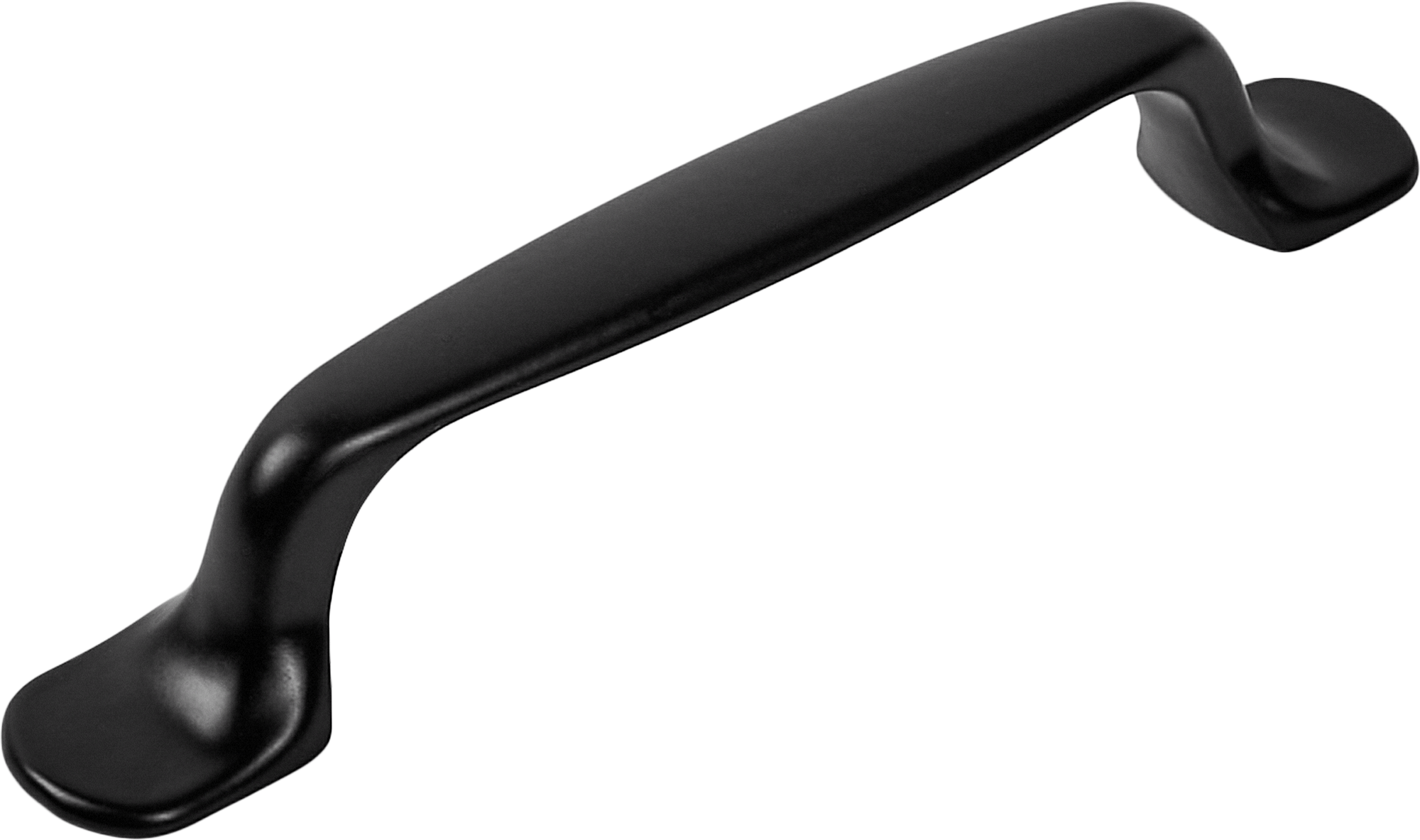 Изображение товара Мебельная ручка-скоба Камо 96 мм черная алюминий качественная мебельная фурнитура