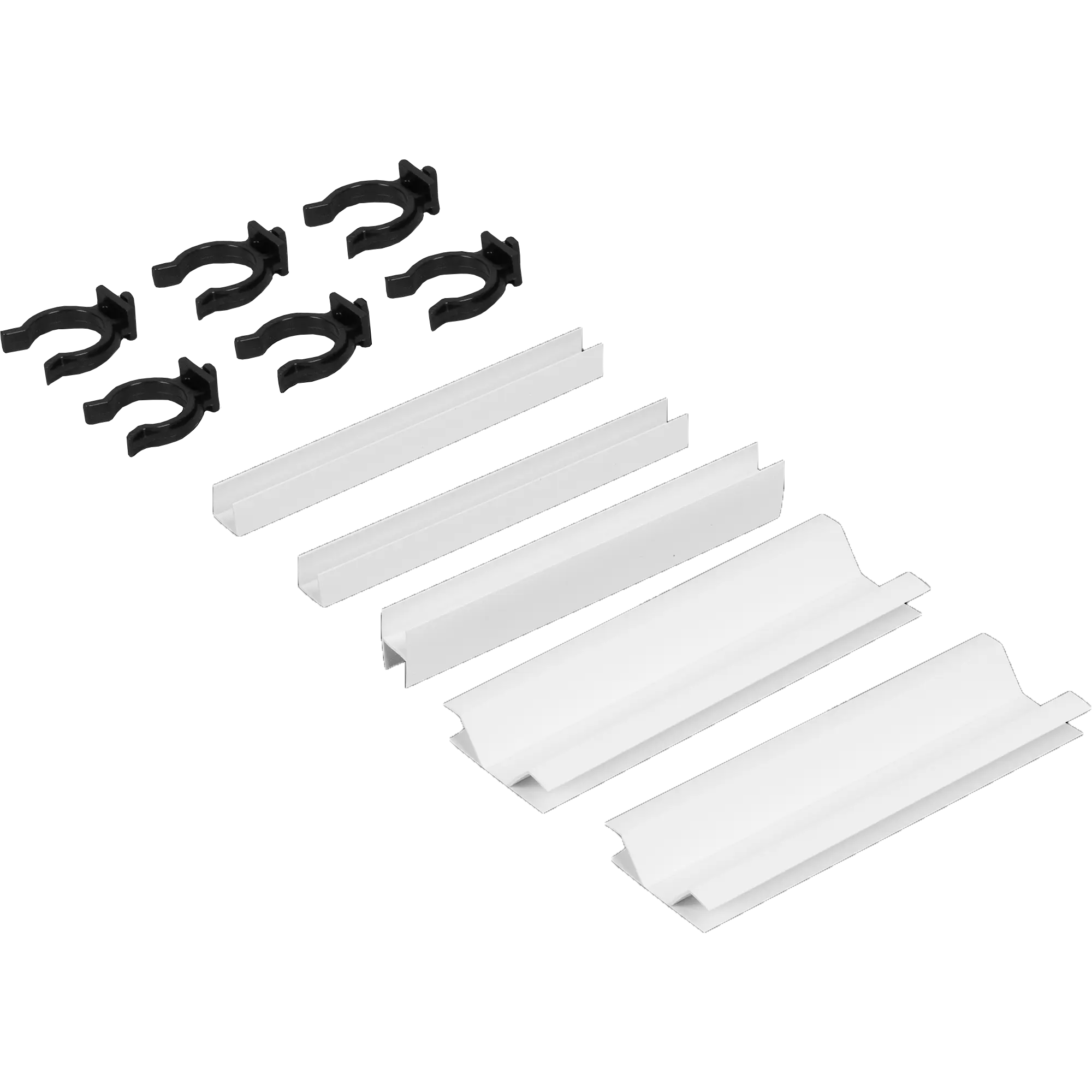 Изображение товара Комплект для установки кухонного цоколя Delinia 10 см из ПВХ белый Россия