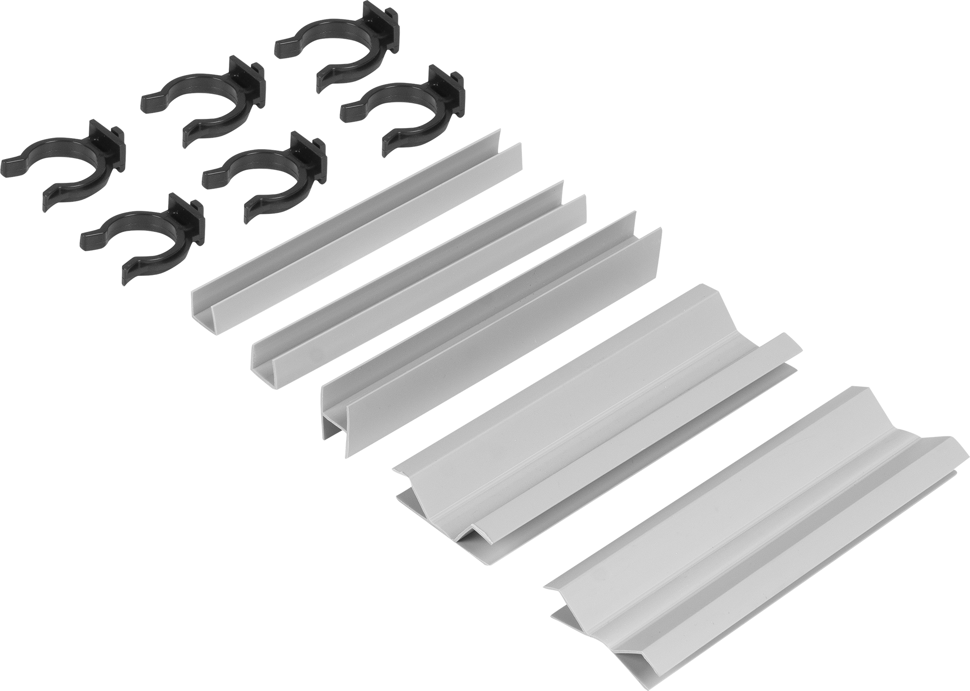 Изображение товара Комплект для установки кухонного цоколя Delinia 10 см ПВХ серый Россия