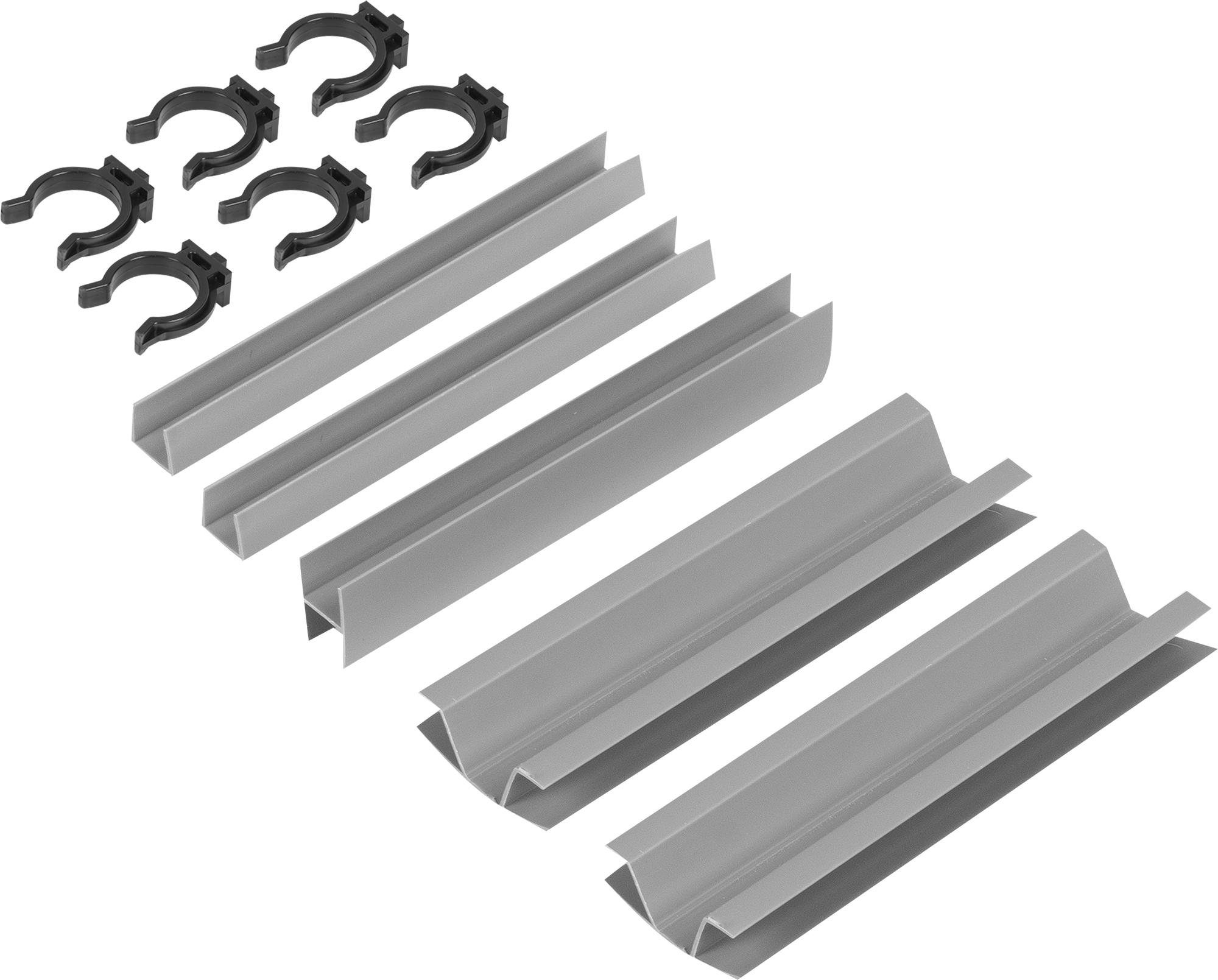 Изображение товара Комплект для установки кухонного цоколя Delinia 10 см ПВХ цвет топо