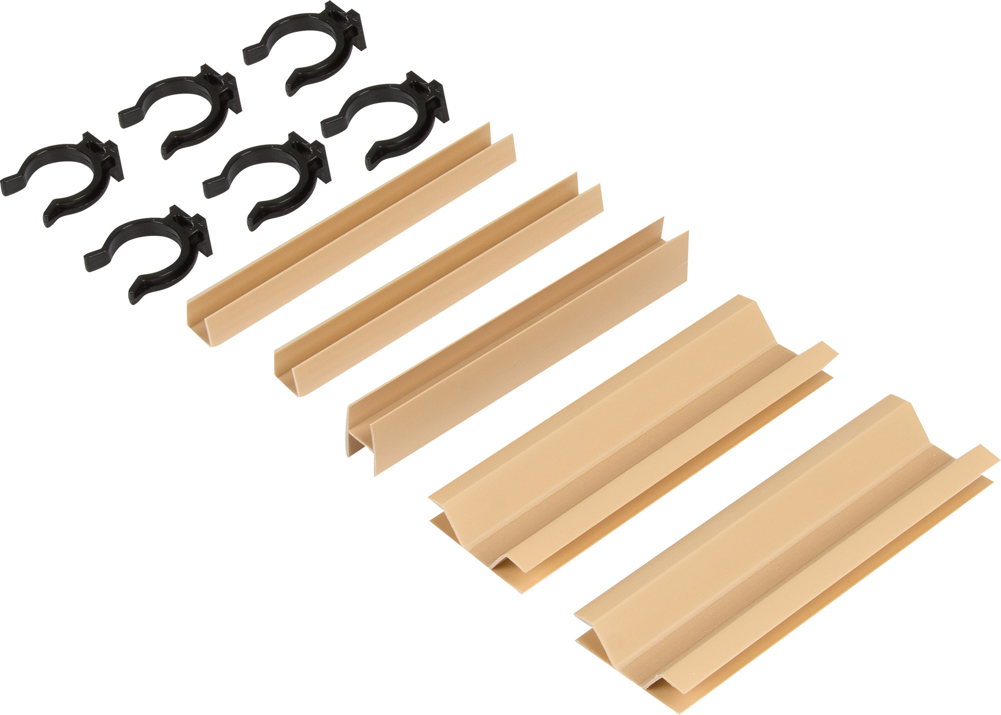 Изображение товара Комплект для установки кухонного цоколя Delinia 10 см ПВХ бежевый