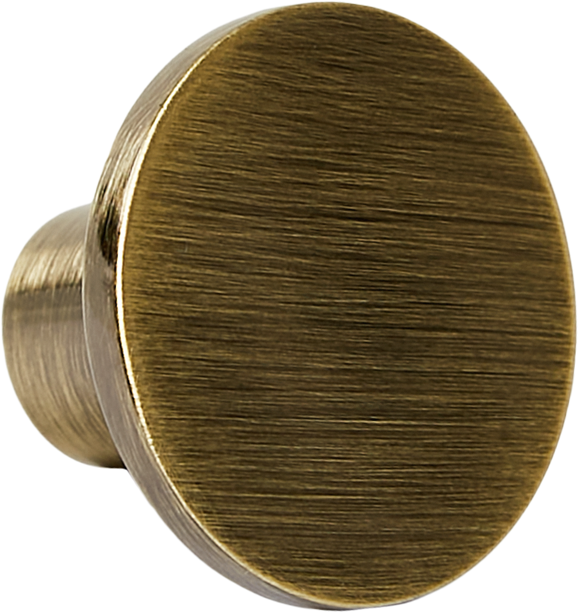 Изображение товара Мебельная ручка-кнопка Аян бронза 28x28 мм для шкафов и ящиков