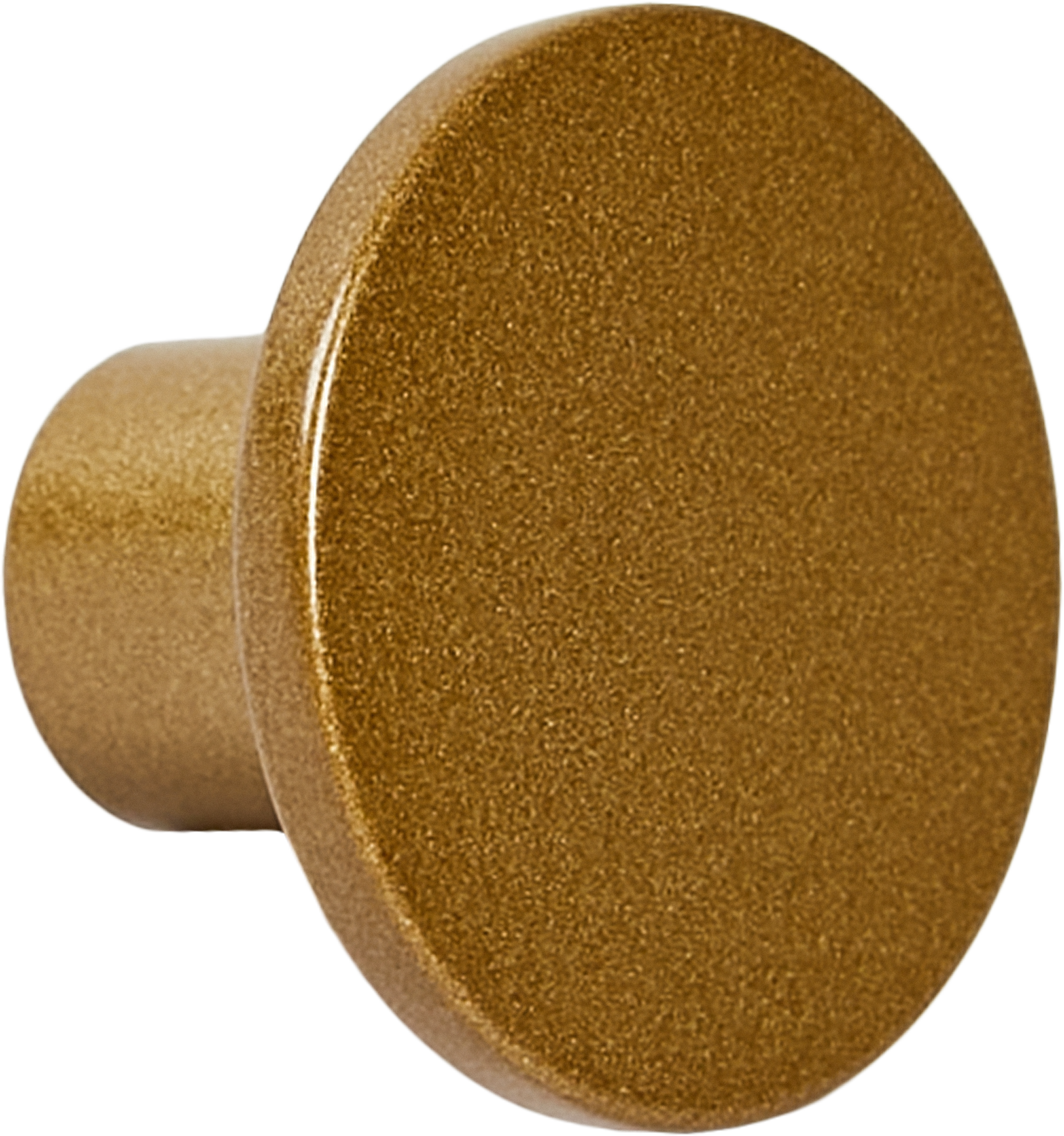 Изображение товара Мебельная ручка-кнопка Аян матовое золото 28 мм за 1 шт