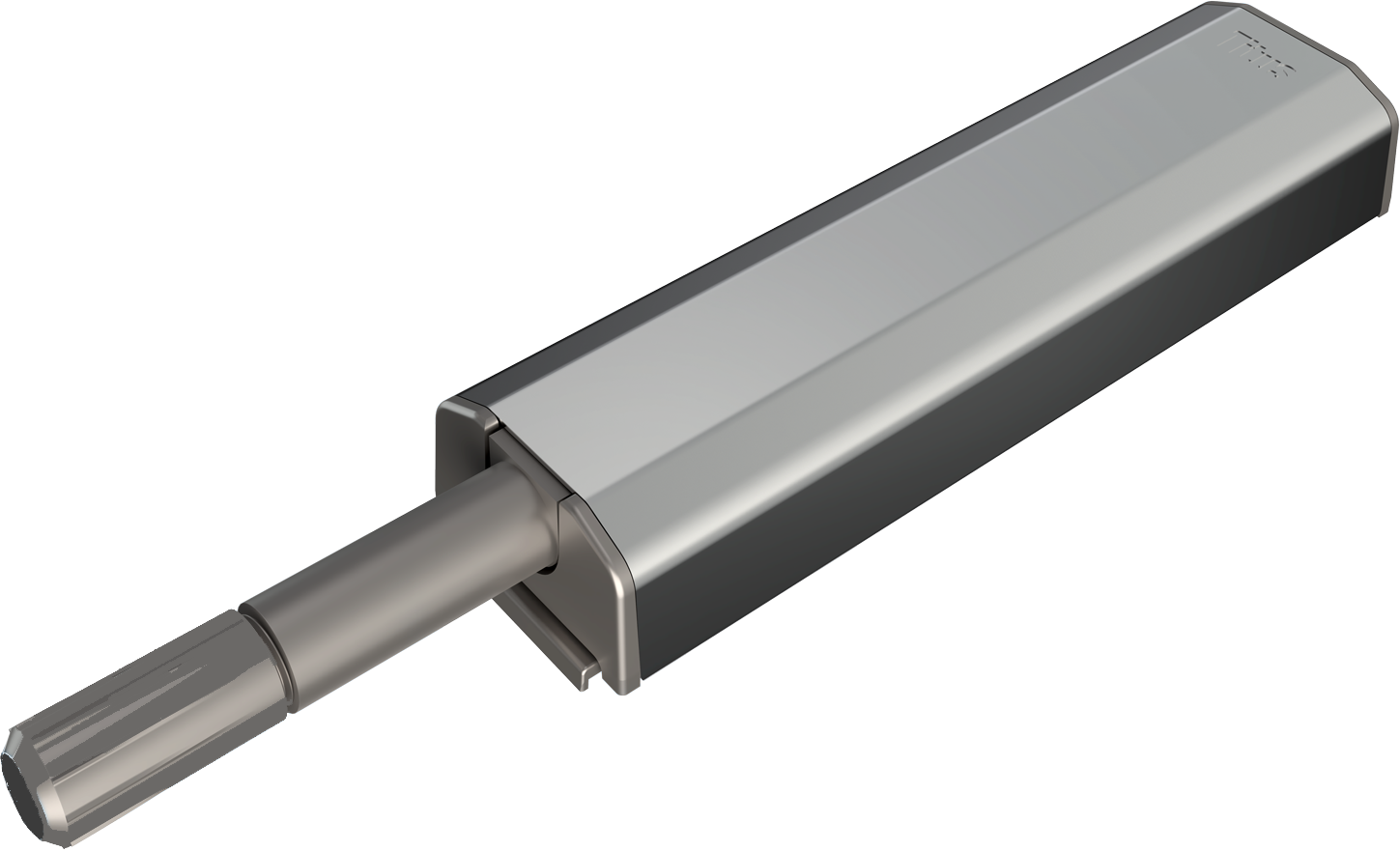 Скрытый механизм открывания Titus Push Latch 80 мм пластик цвет серебро