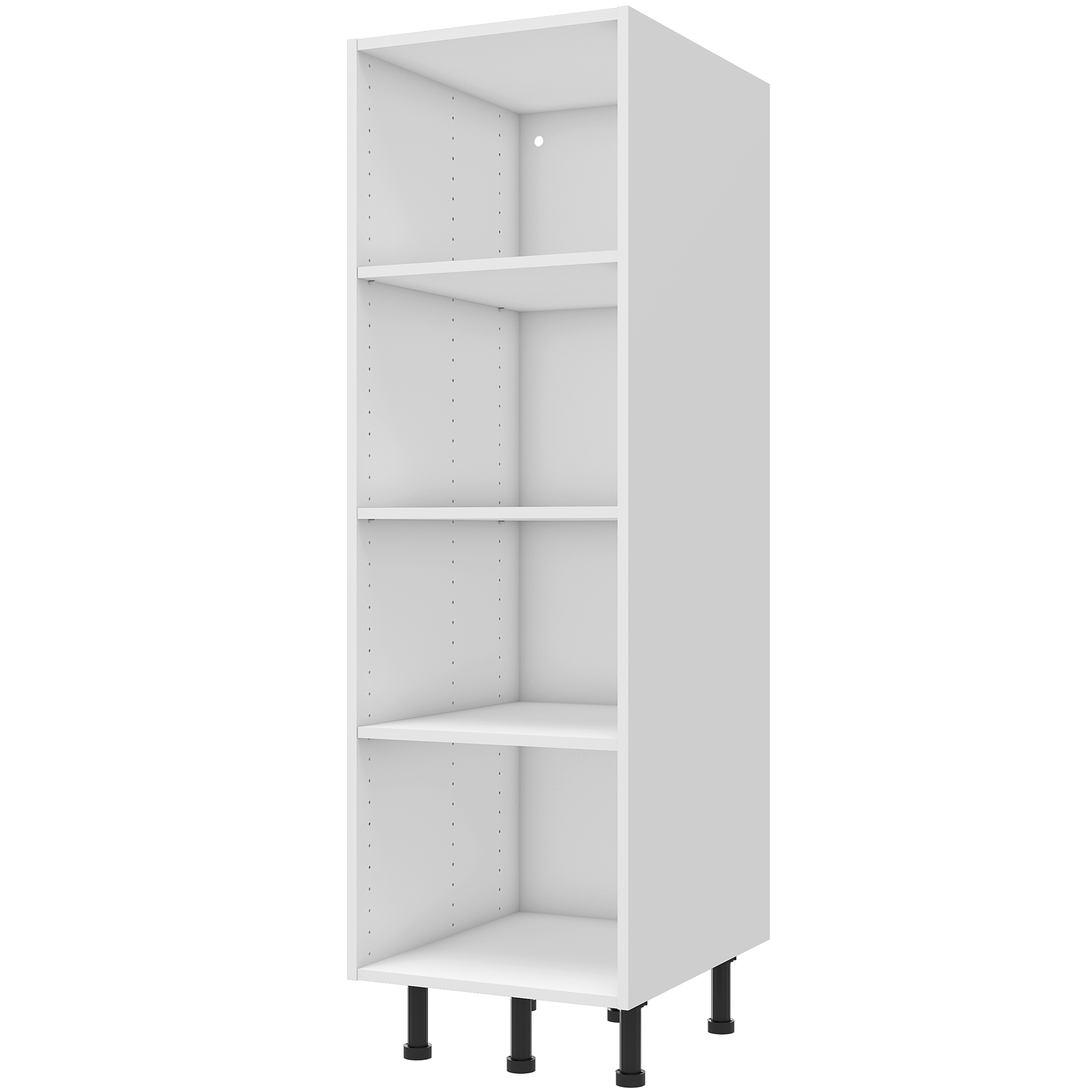 Изображение товара Полуколонка напольная Delinia ID из ЛДСП для кухни белая 137.6x43.2x56 см