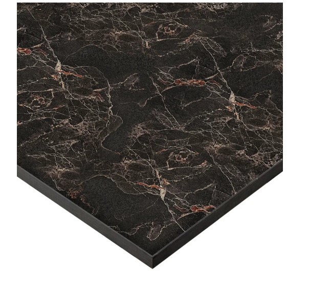 Изображение товара Столешница кухонная Мрамор 240x60x1.6 см HPL-пластик черный