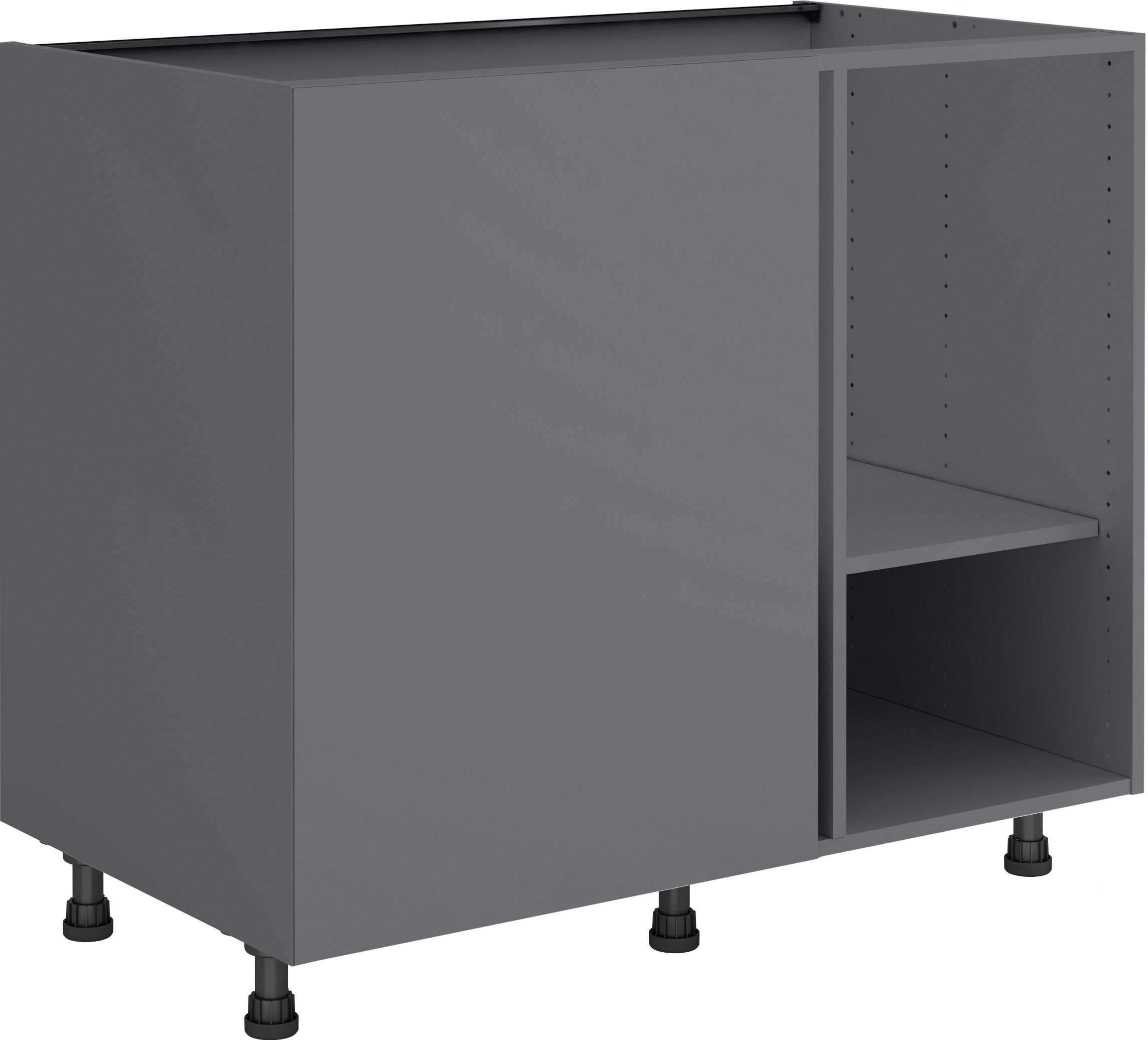 Изображение товара Каркас для напольного кухонного шкафа 100x77x56 см ДСП цвет серый