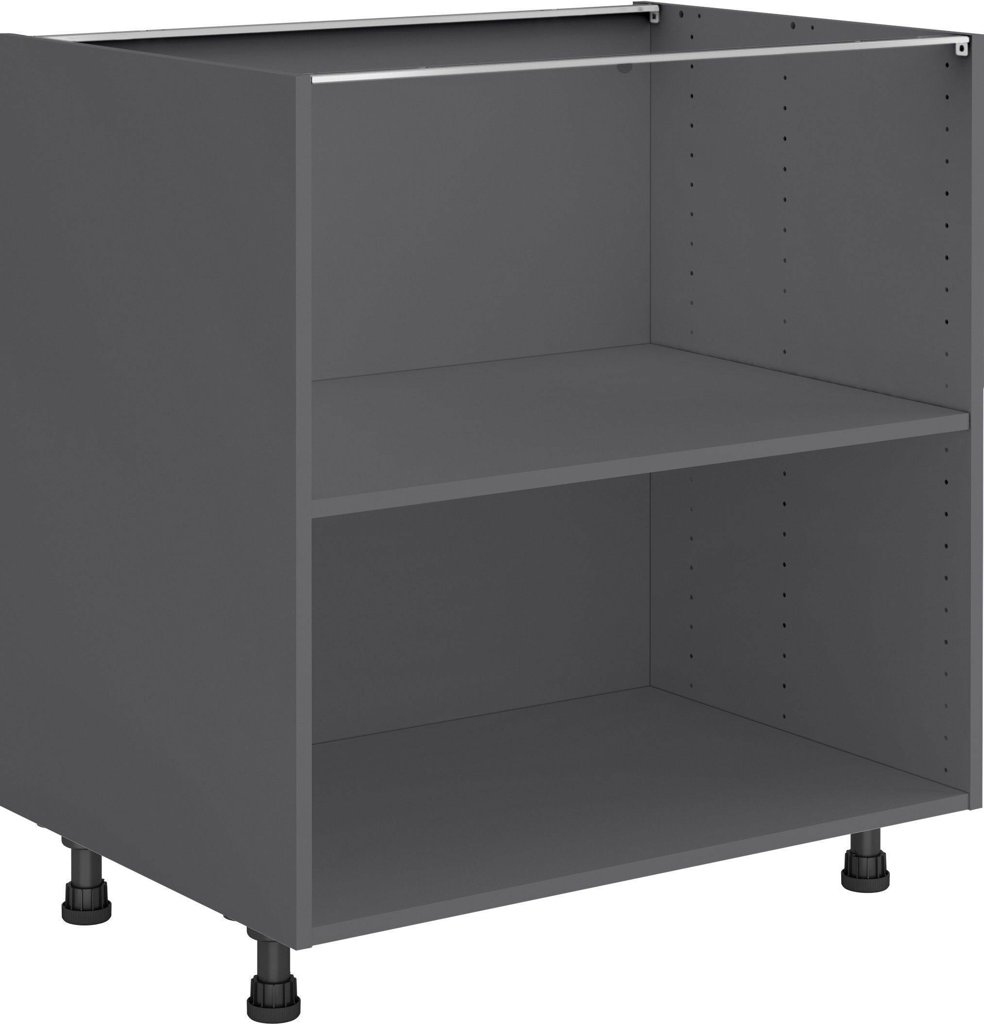 Изображение товара Кухонный шкаф напольный 80x77x56 см серый из ЛДСП с гарантией 2 года