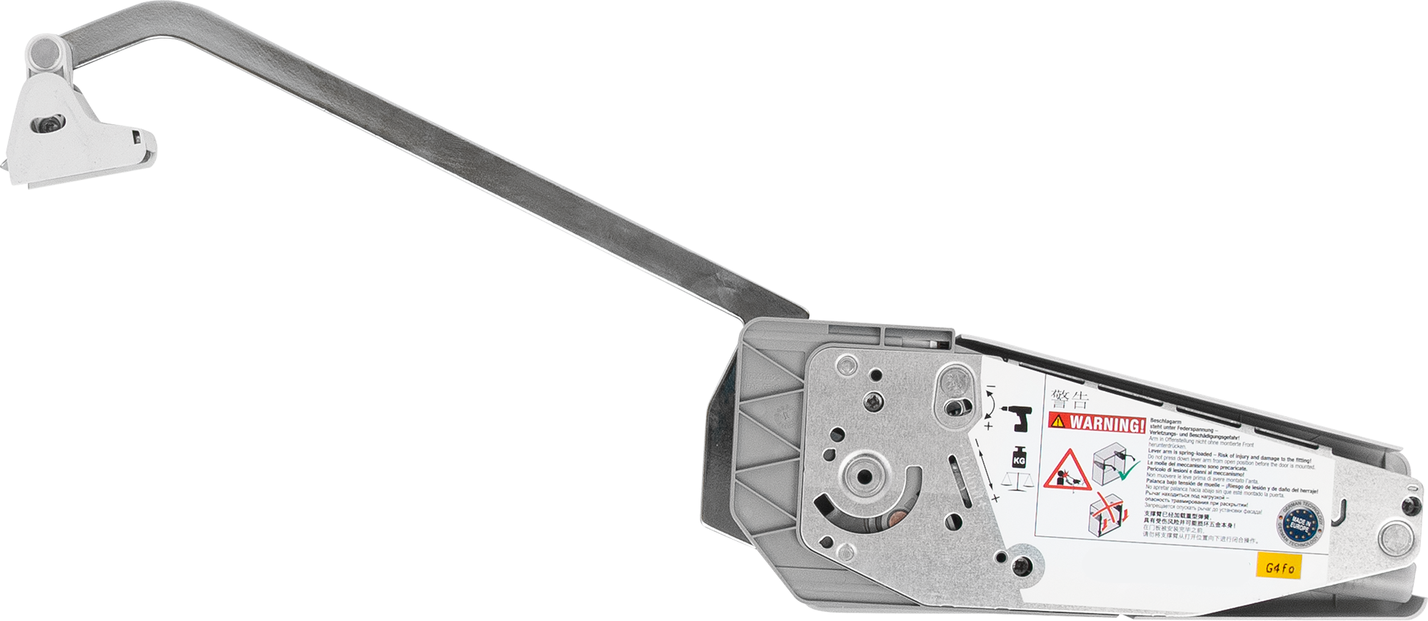 Изображение товара Механизм подъемный Free Fold для кухонных фасадов, нержавеющая сталь