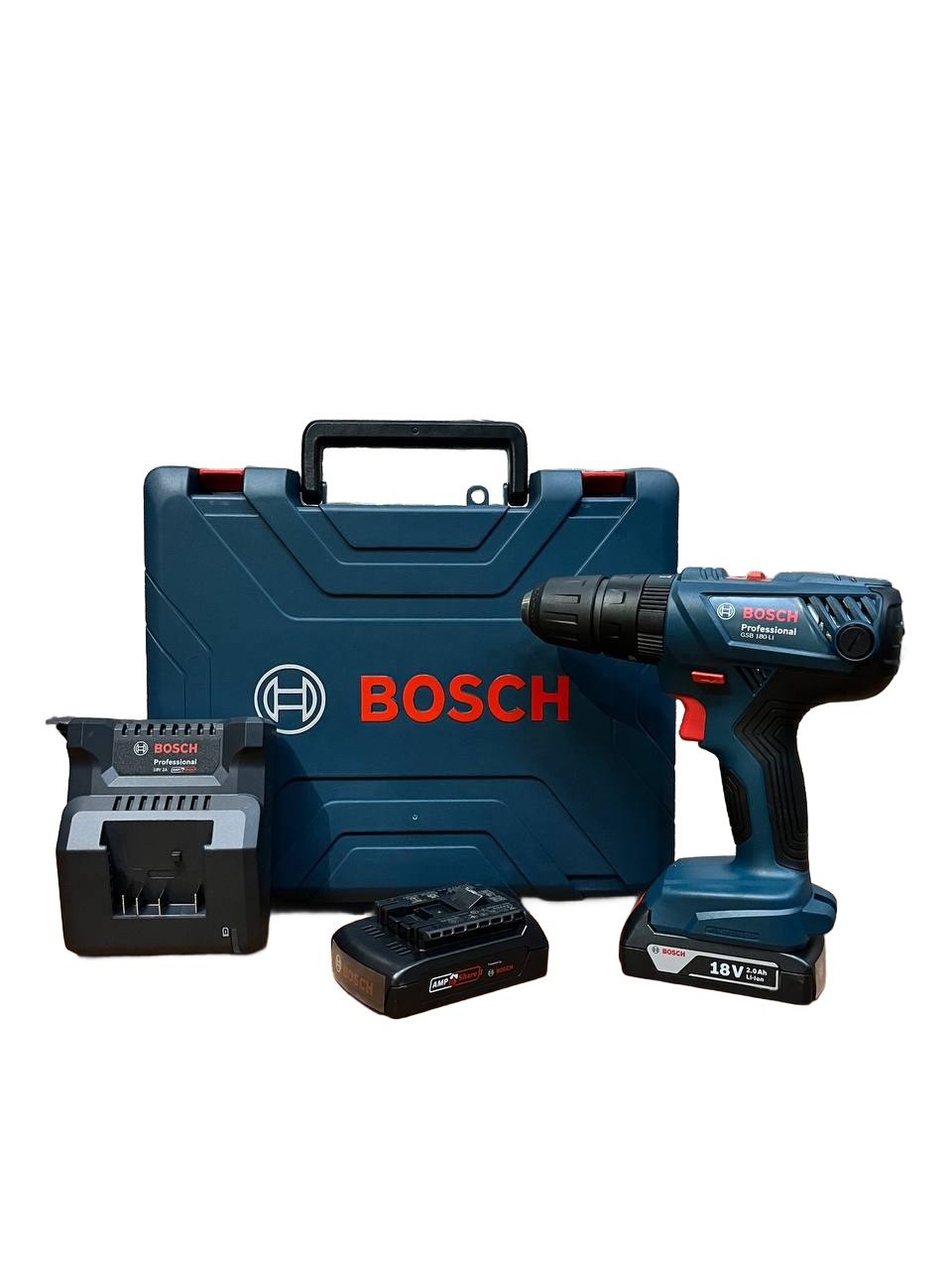 Изображение товара Дрель-шуруповерт аккумуляторная ударная Bosch Professional GSB 180-LI, 06019F8323, 18 В Li-Ion 2x2 Ач