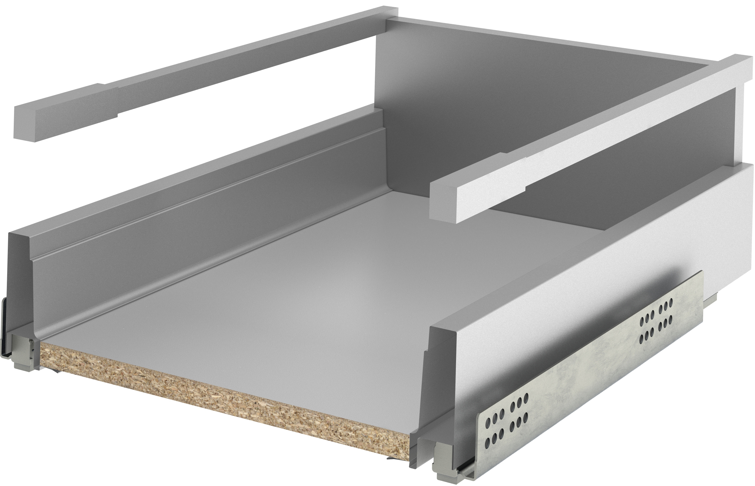 Ящик Delinia ID 36.8x17.9x48.3 см металл цвет серый