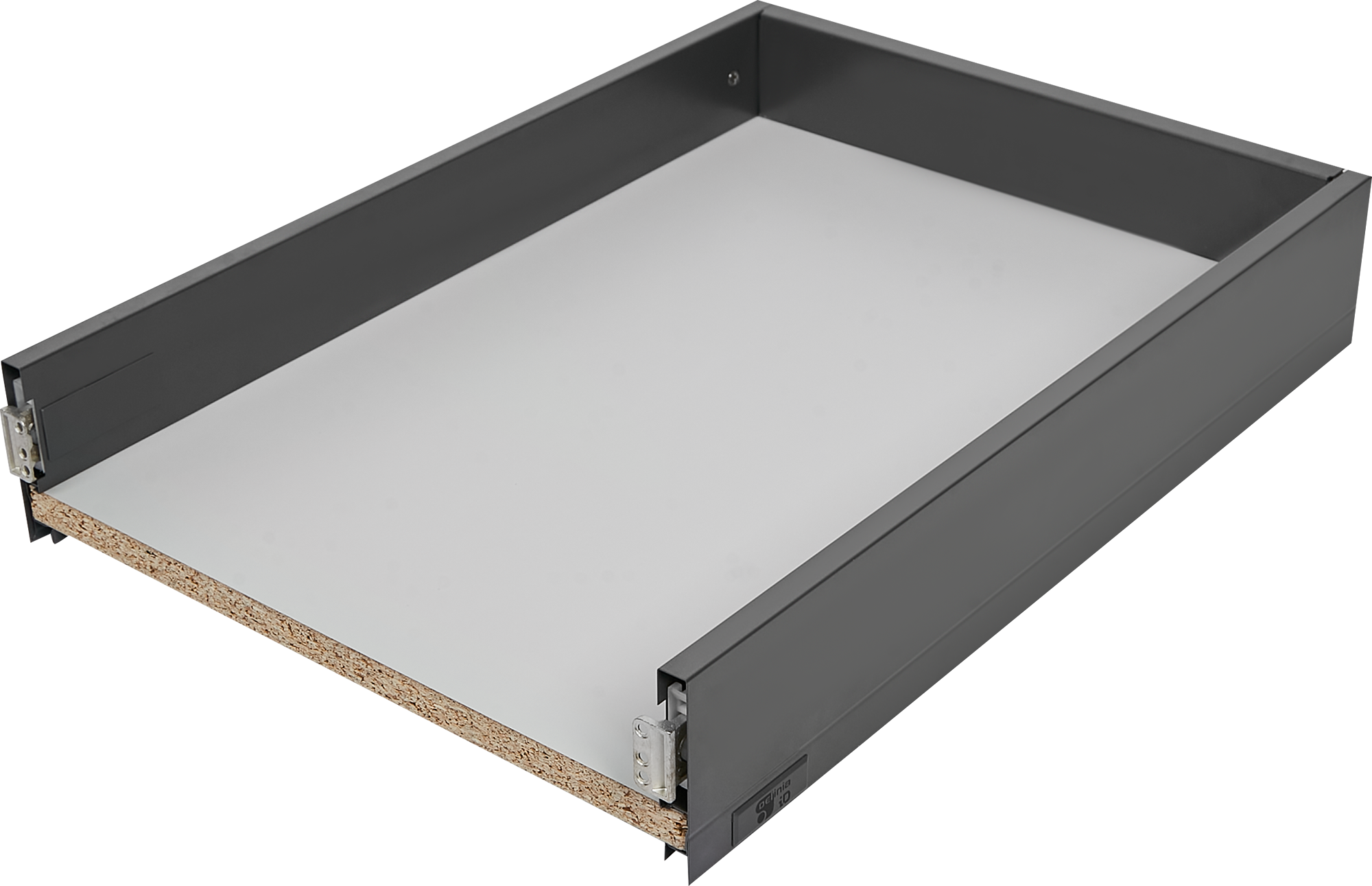 Изображение товара Выдвижной ящик Flowbox 40x10.4x50 см сталь ЛДСП антрацит