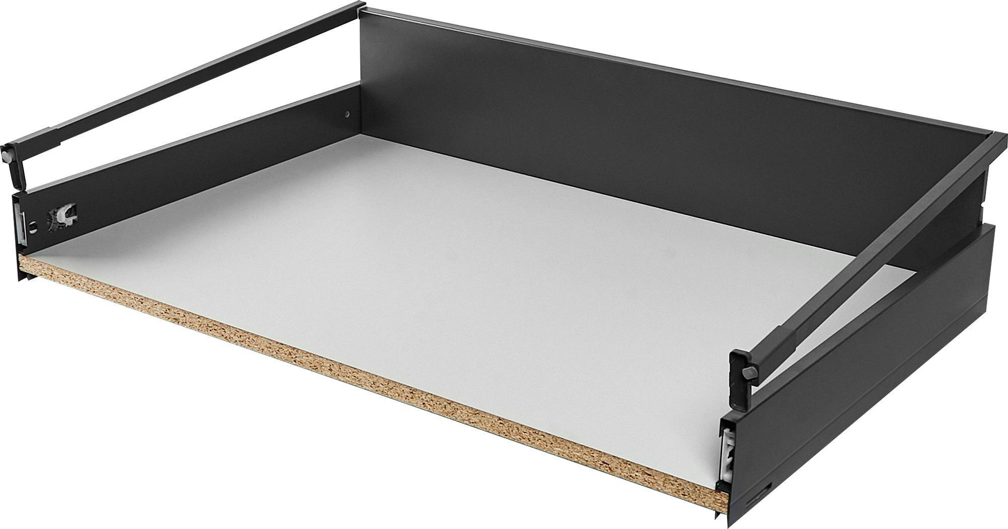 Изображение товара Выдвижной ящик Flowbox 36.8x18.92x50.44 см сталь ЛДСП антрацит