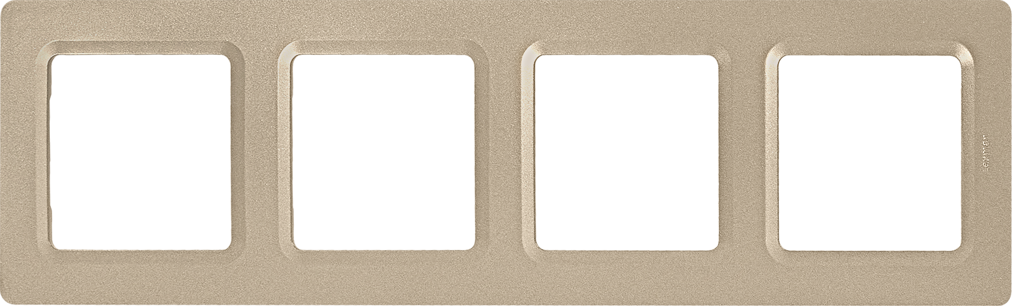 Изображение товара Рамка для розеток и выключателей Lexman Lilian Modern на 4 поста шампань