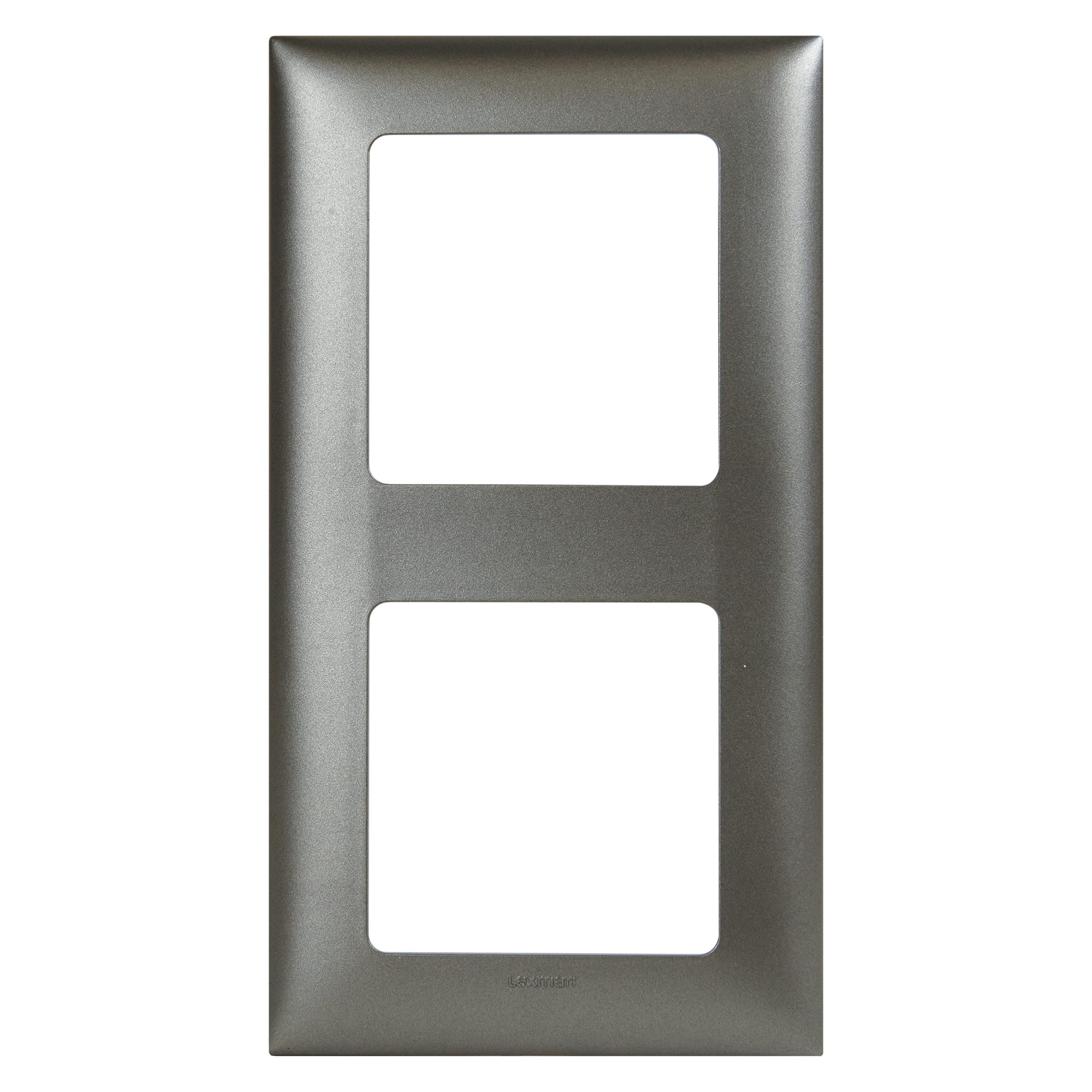 Изображение товара Рамка для розеток и выключателей Lexman Lilian Classic 2 поста цвет титан